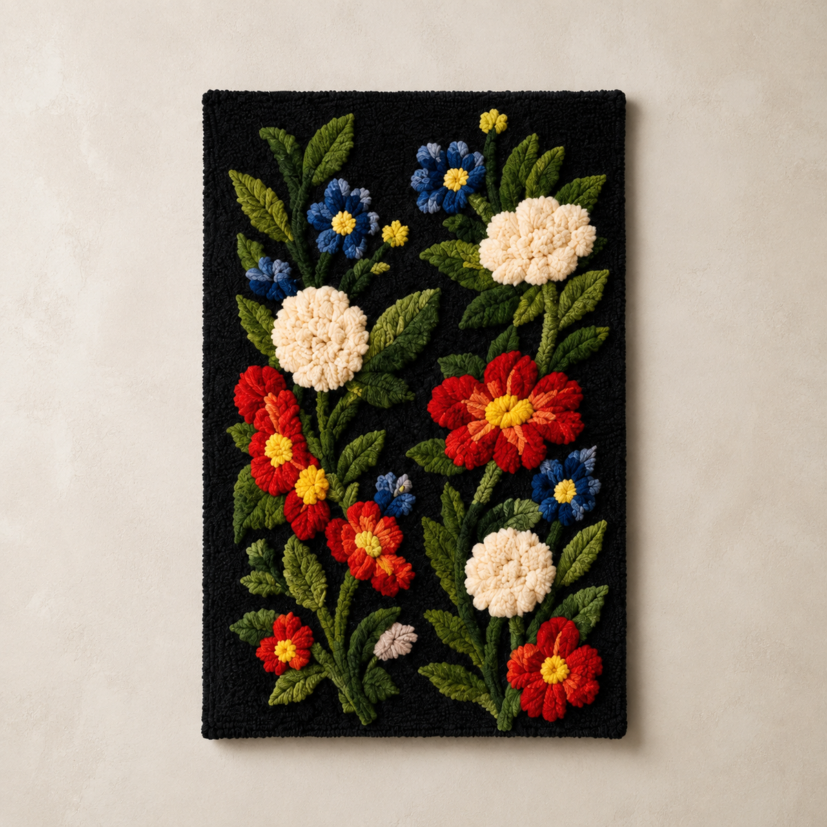 Dream Menagerie wall art by Hewn Earth featuring a colorful, detailed illustration of various fantastical creatures.