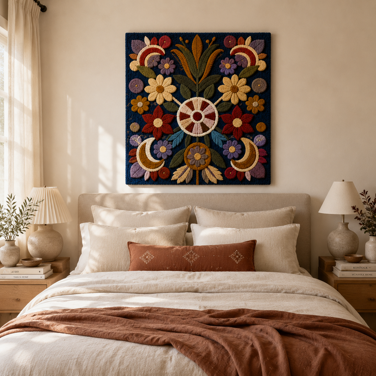 Blue Iris study wall art by Hewn Earth showing a detailed watercolor painting of a blooming iris flower.