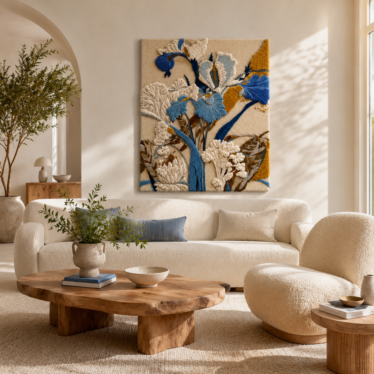Hewn Earth Fruit Still Life wall art depicting colorful fresh fruits in a natural setting, vibrant and detailed.