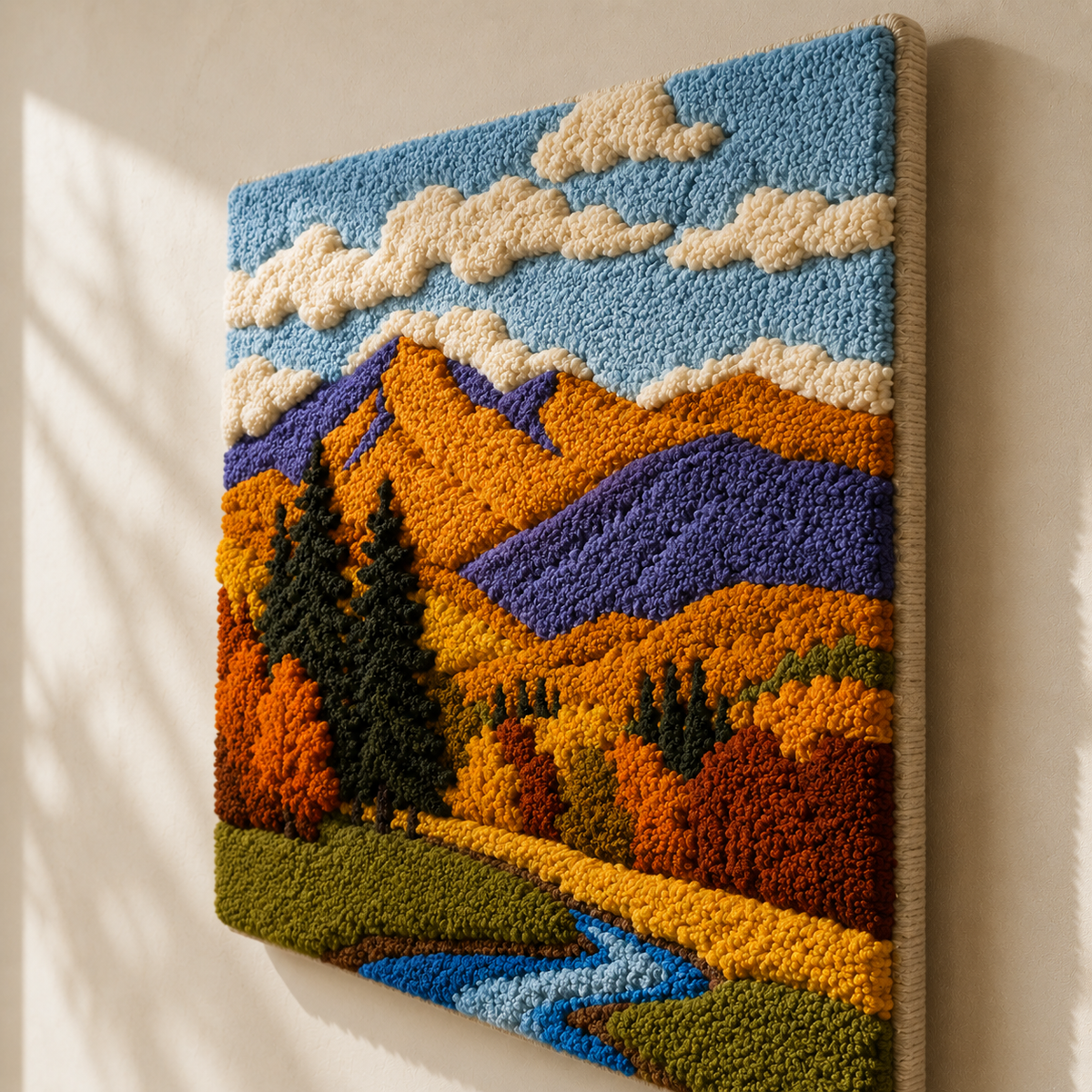 Hewn Earth Lotus Mandala wall art featuring intricate geometric patterns in earthy tones for spiritual home decor.