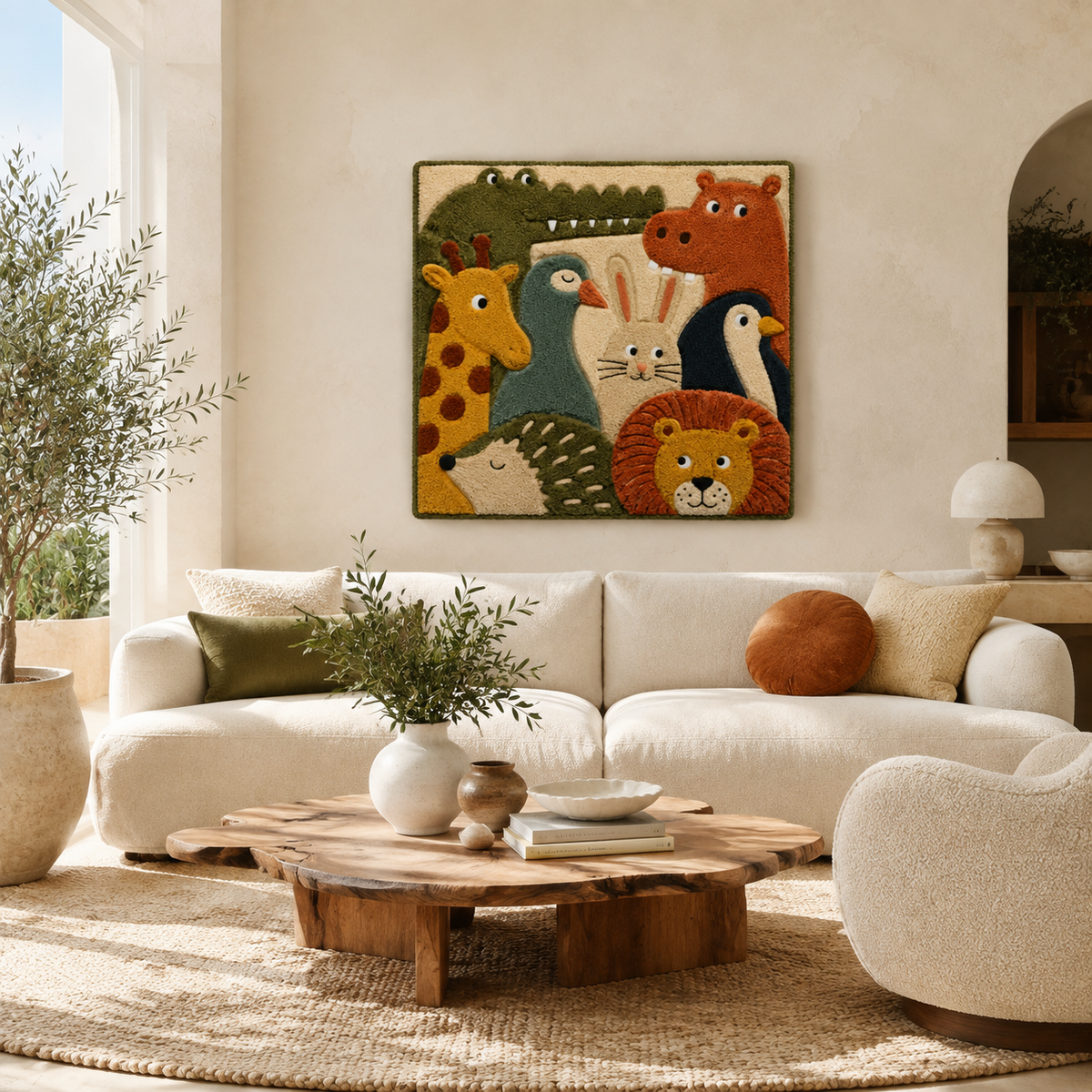 Detailed close-up of Hewn Earth blue horse wall art showcasing textured brushstrokes and vibrant blue hues.
