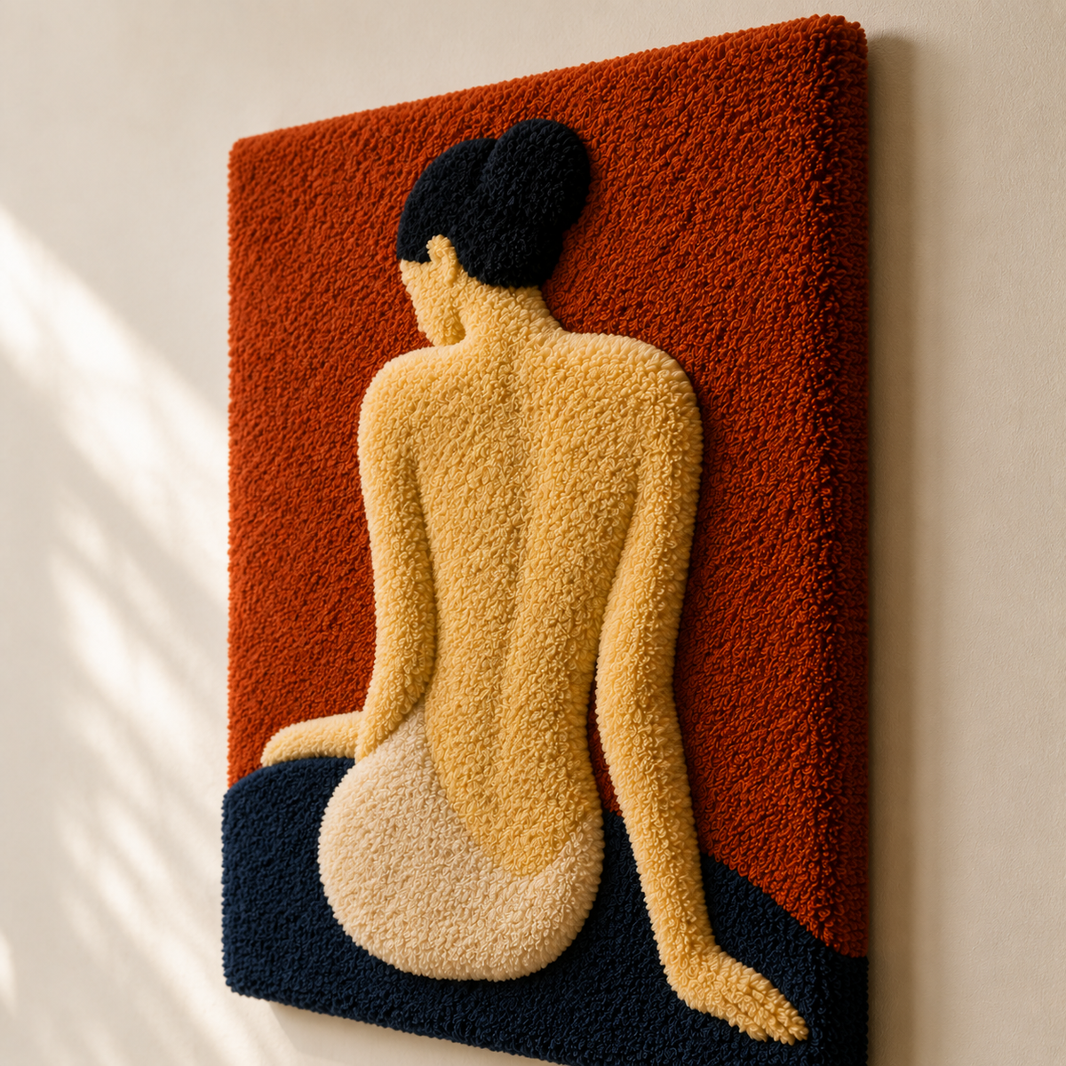 Hewn Earth Salon Gathering wall art featuring abstract design in soft neutral tones, suitable for home or salon decor.