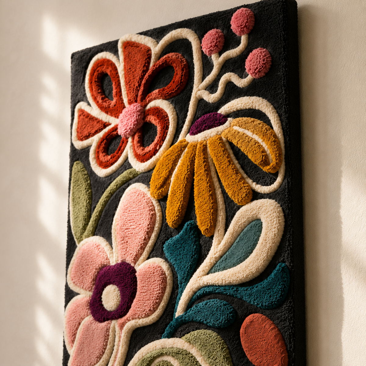 Hewn Earth Garden Tangle wall art with intricate, organic design in earthy tones, perfect for garden or outdoor decor.