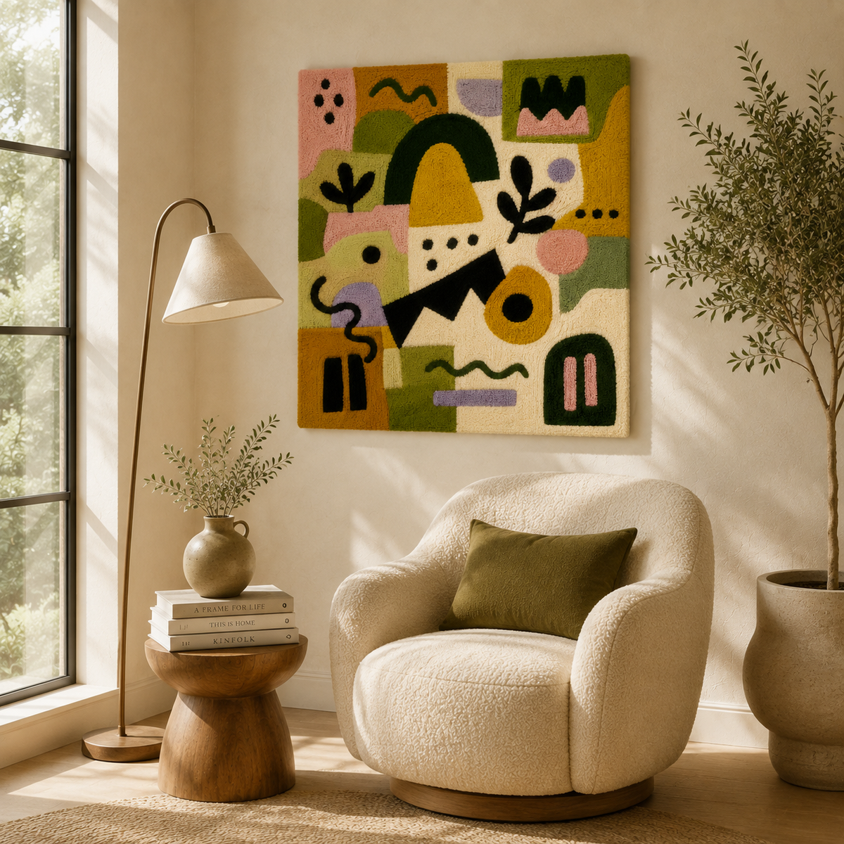 Hewn Earth leaf vessel wall art featuring a textured, earthy leaf design in natural tones, suitable for modern home decor.