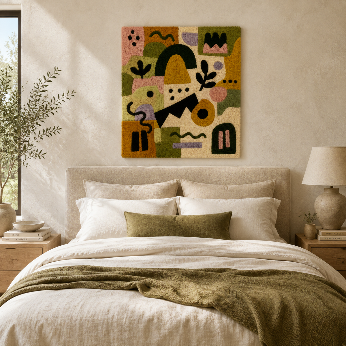 Hewn Earth Leaf Vessel wall art featuring a natural, textured leaf design in earthy tones, mounted on a neutral background.
