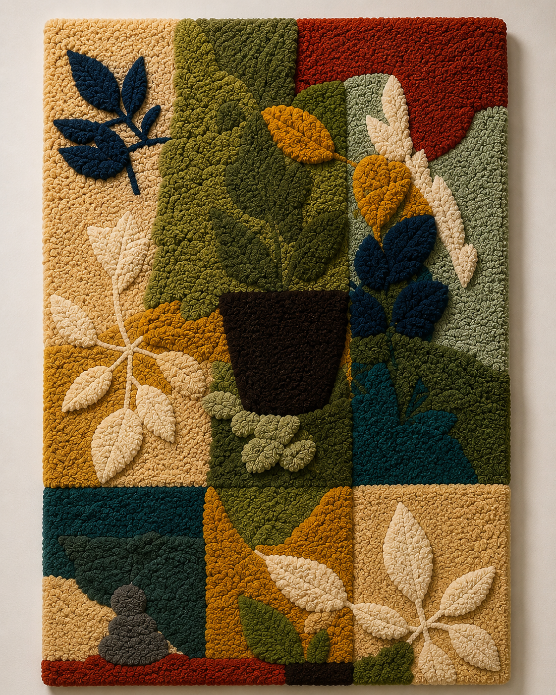 Hewn Earth Ribbon Geometry wall art featuring abstract ribbon patterns in earthy tones, designed for modern interior decor.