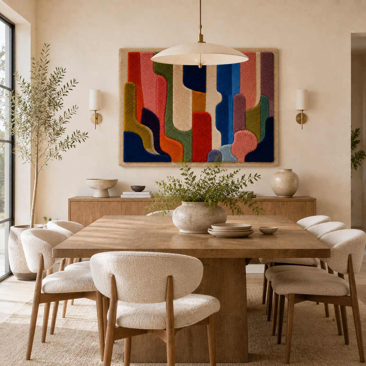 Cedar Valley wall art by Hewn Earth featuring natural wood textures and earthy tones for rustic interior decor.