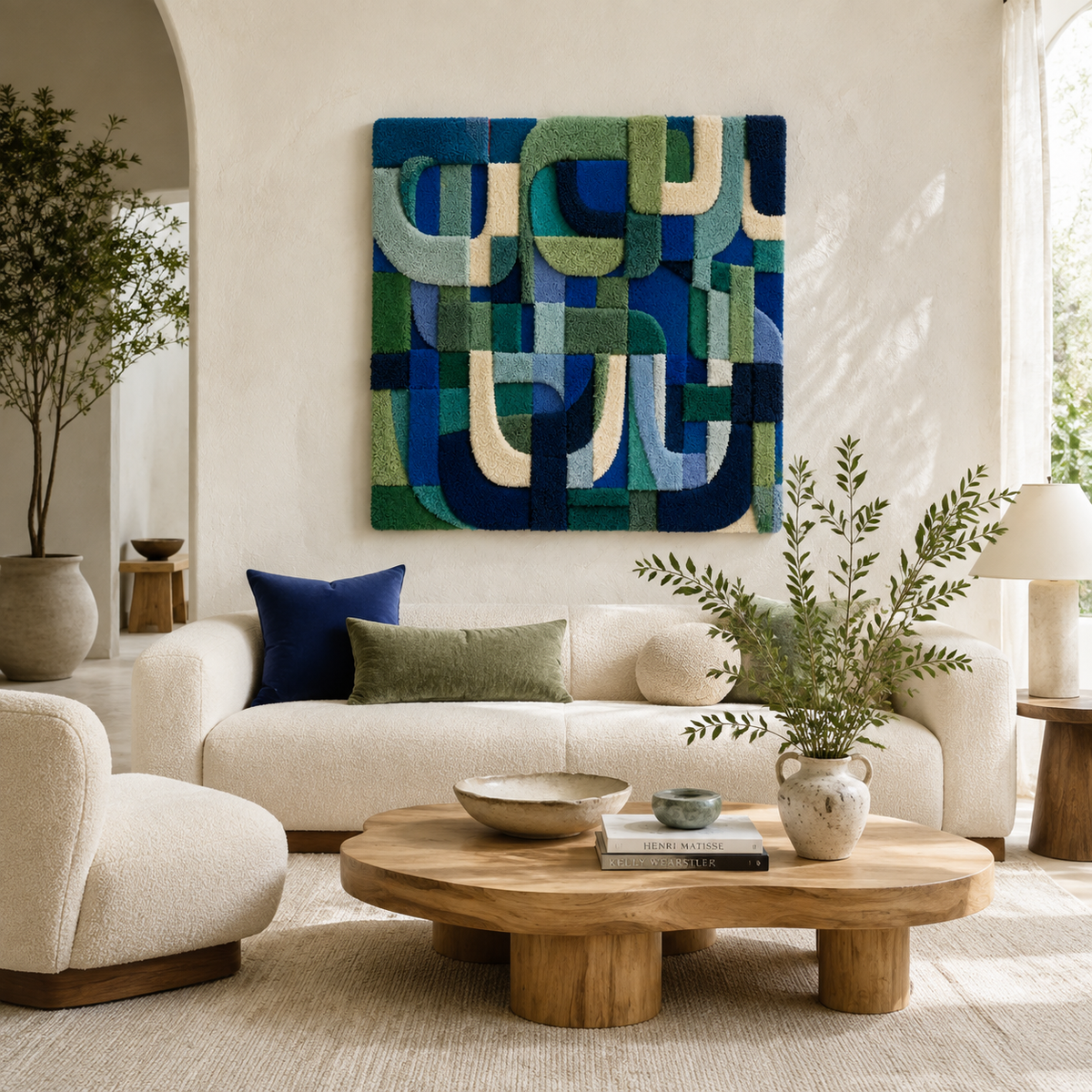 Hewn Earth constructed flight wall art featuring layered, textured design in neutral tones for modern home decor.