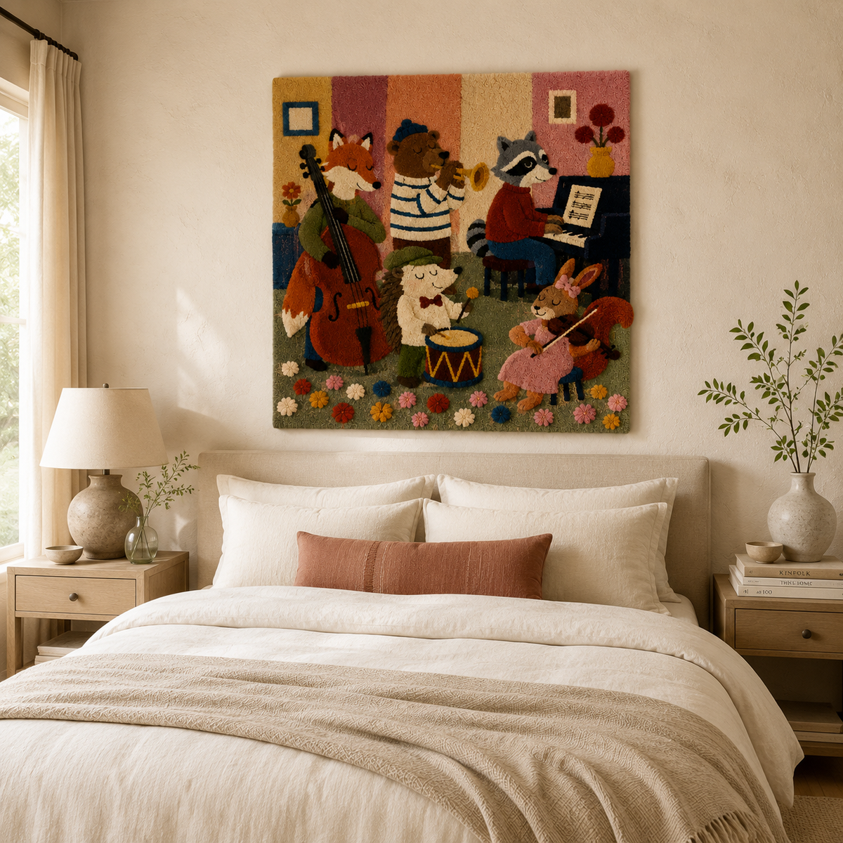 Blue Labyrinth wall art by Hewn Earth featuring a detailed blue labyrinth design on a neutral background.