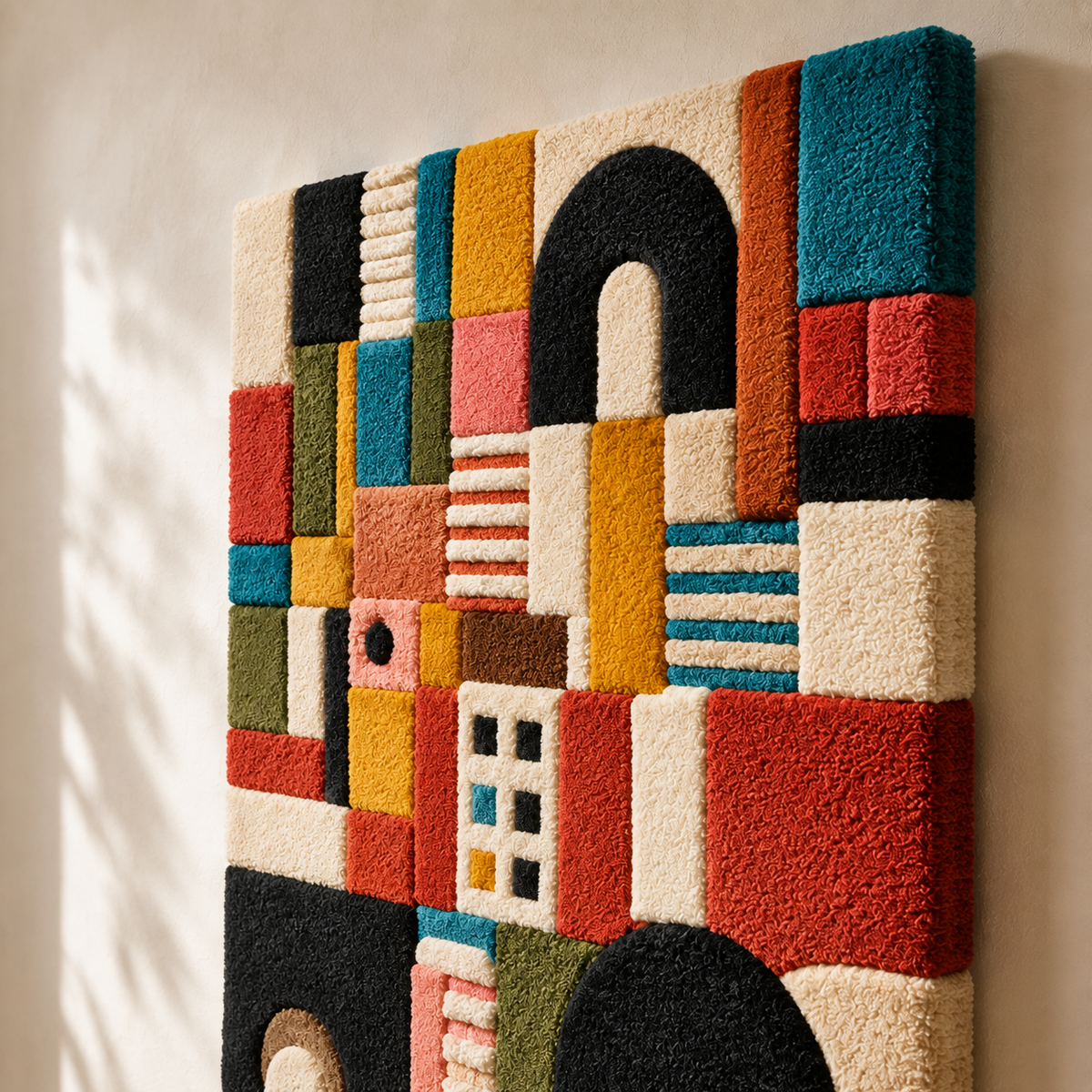 Hewn Earth Night Stair wall art featuring a serene staircase scene with dark tones and natural textures for wall decoration