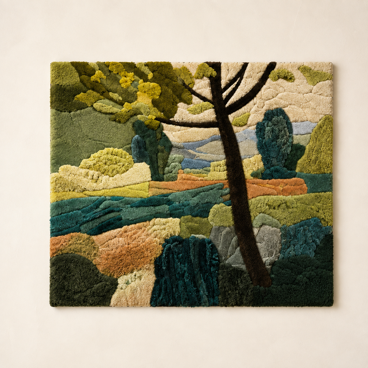 Hewn Earth music room wall art featuring artistic design with musical instruments and decorative elements for home decor.