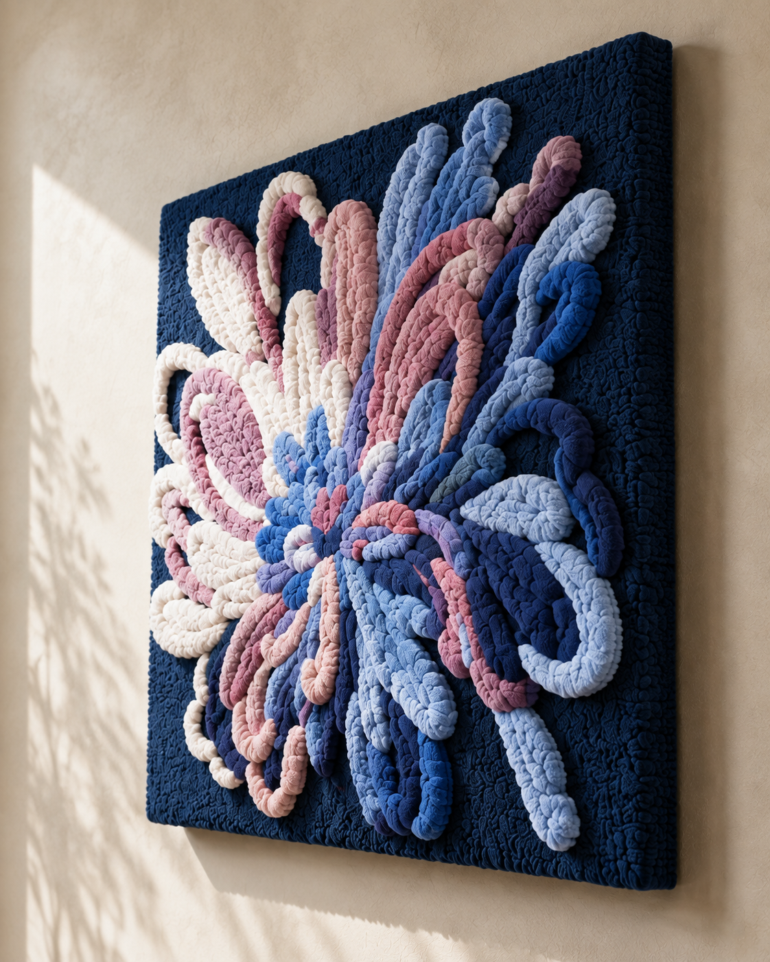 Hewn Earth Pebble Garden wall art featuring a textured arrangement of smooth stones on a neutral background.