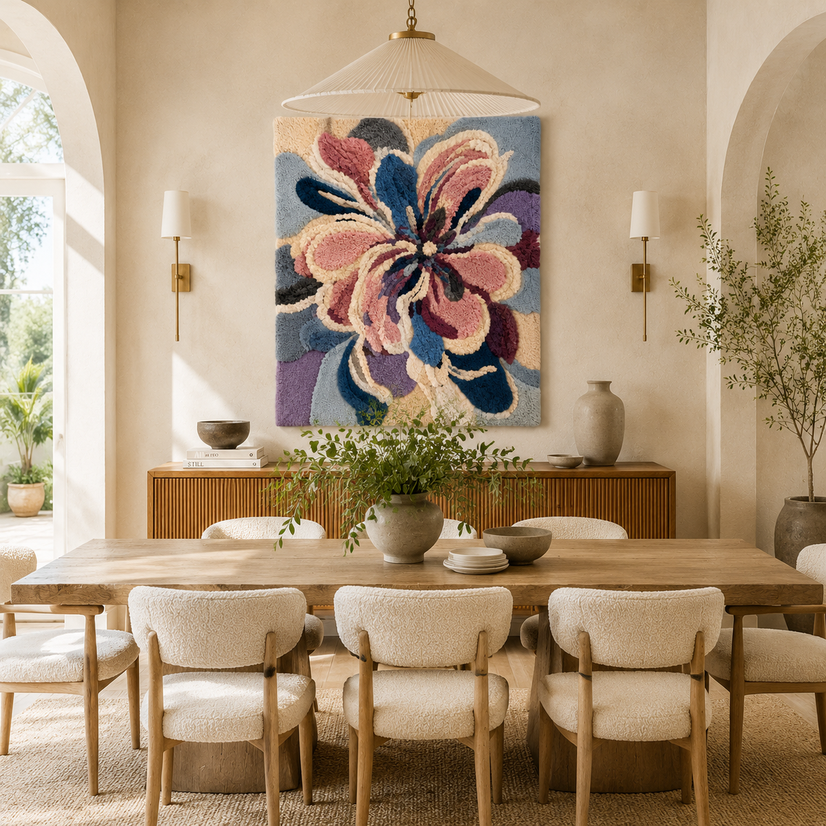 Hewn Earth Archway Study wall art featuring a detailed architectural drawing of an archway in neutral tones.