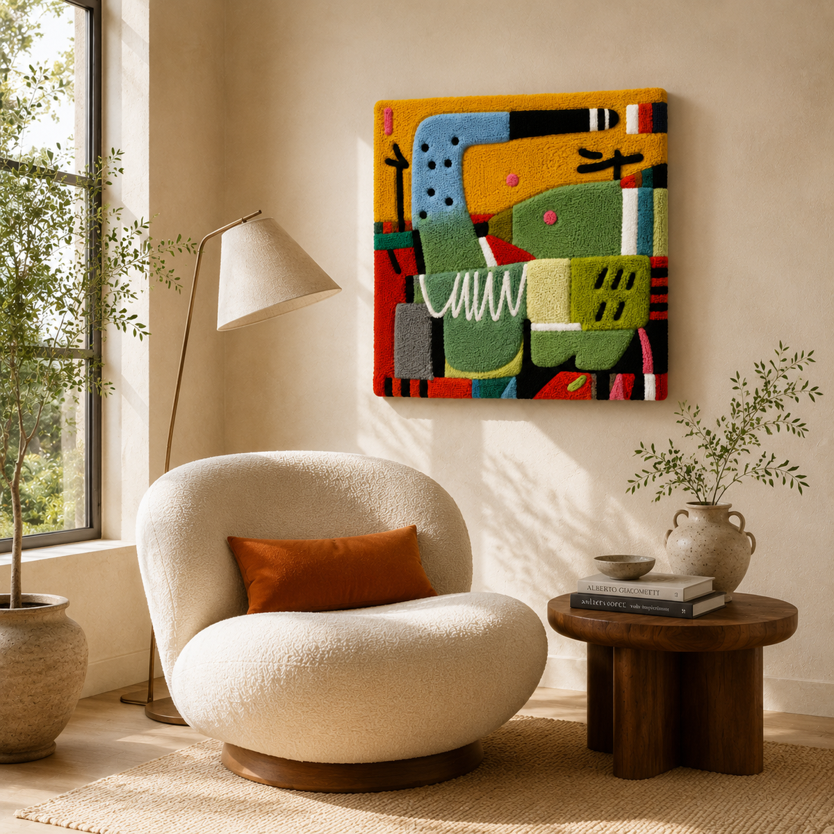 Hewn Earth Orchard Hills wall art featuring a detailed, earthy landscape design on a decorative wall decor piece.