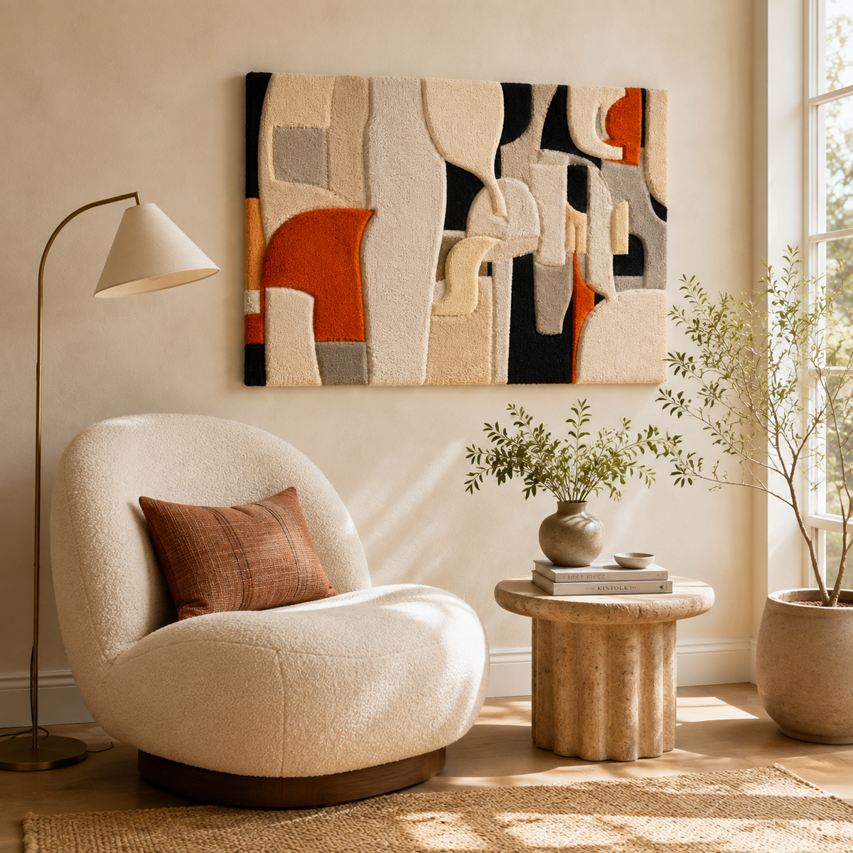 Blue Chrysanthemum wall art by Hewn Earth featuring a vibrant, detailed blue chrysanthemum flower on a minimalist background.