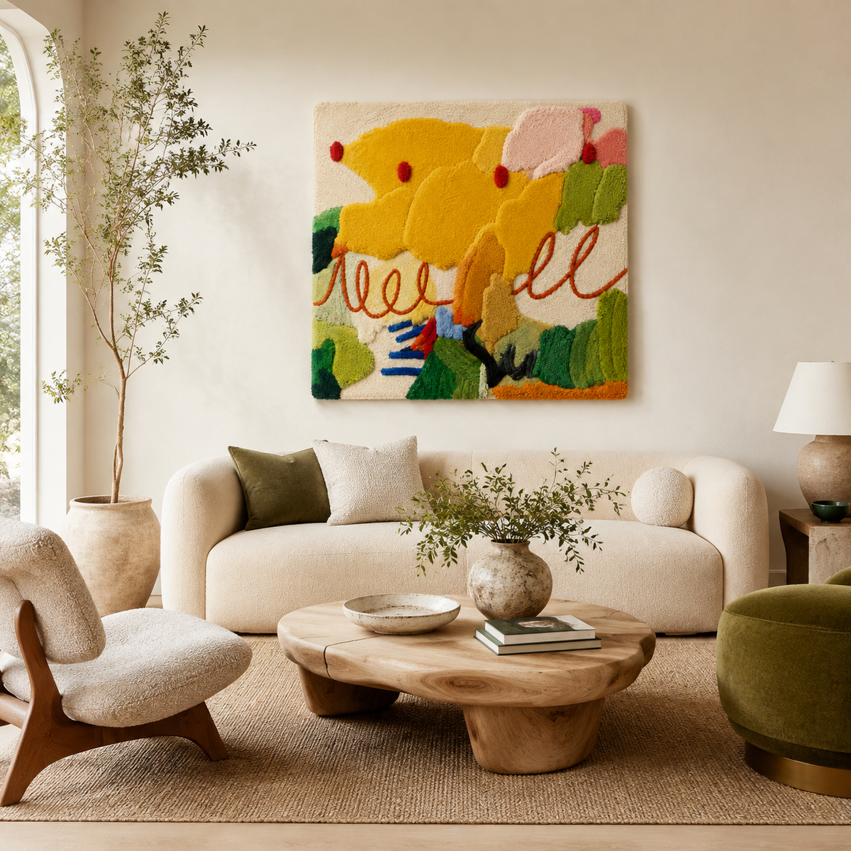 Hewn Earth Rose Planes wall art featuring a vibrant, abstract rose design on a light background for home decor.