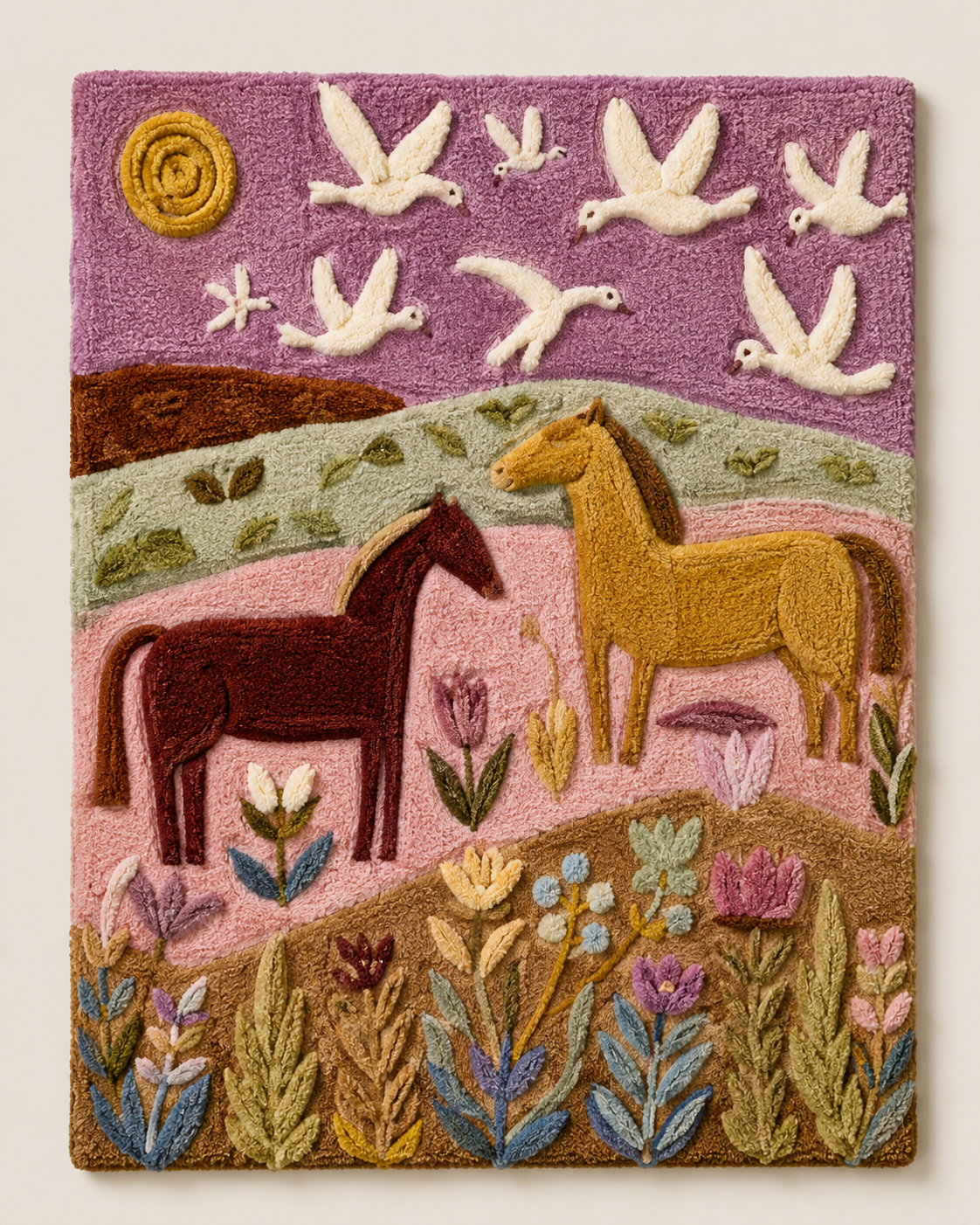 Hewn Earth wall art featuring a market figure, decorative wall decor with intricate design and natural earthy tones.