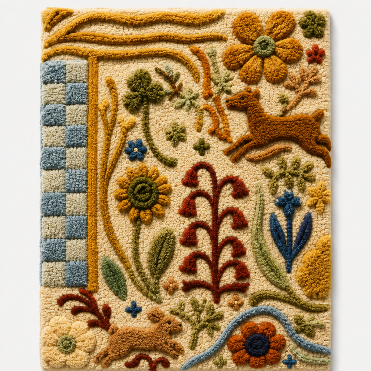 Hewn Earth sewing table wall art featuring a modern, artistic design with a focus on craftsmanship and natural textures.