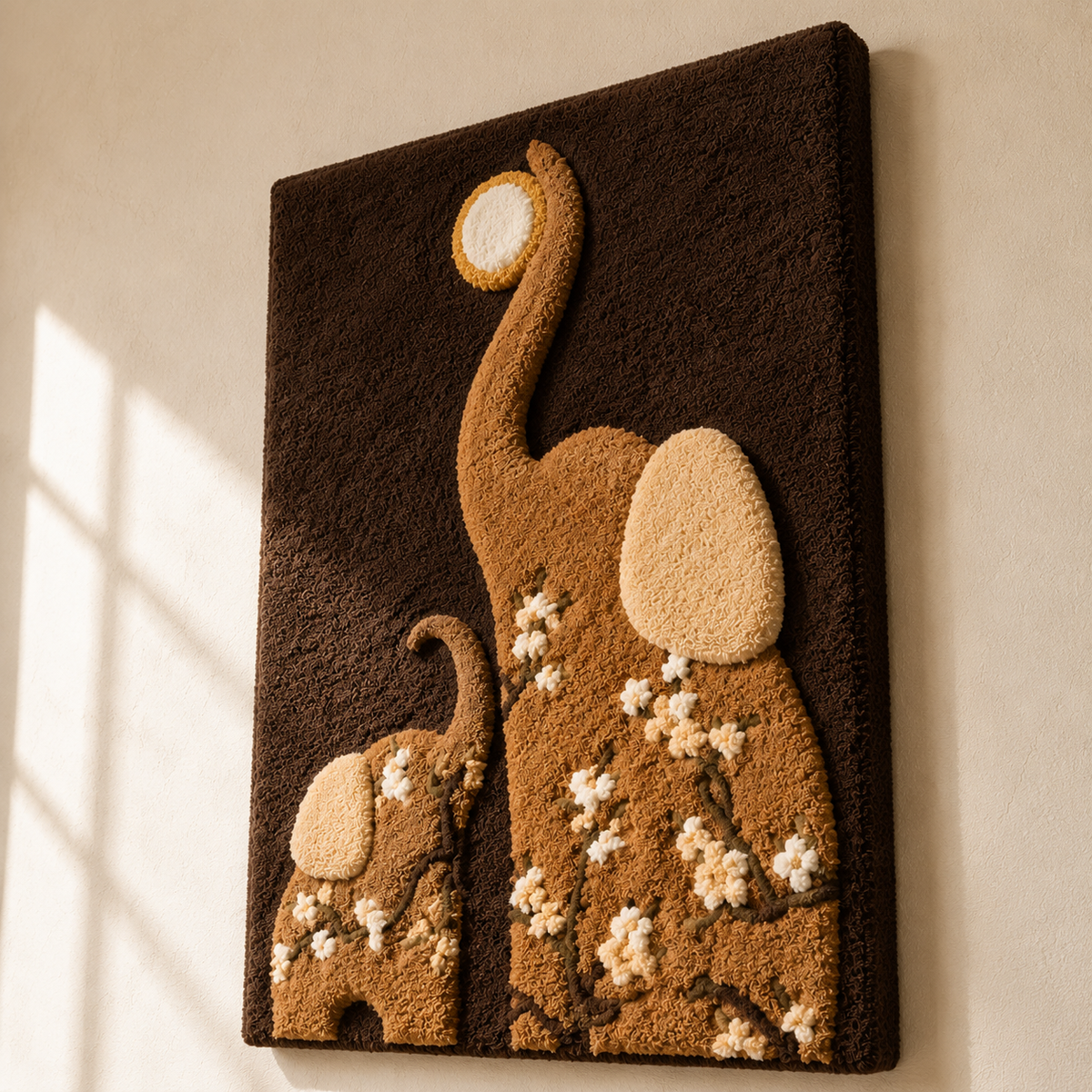 Yellow Meadow wall art by Hewn Earth featuring a vibrant, nature-inspired design with yellow and green tones on a light background.