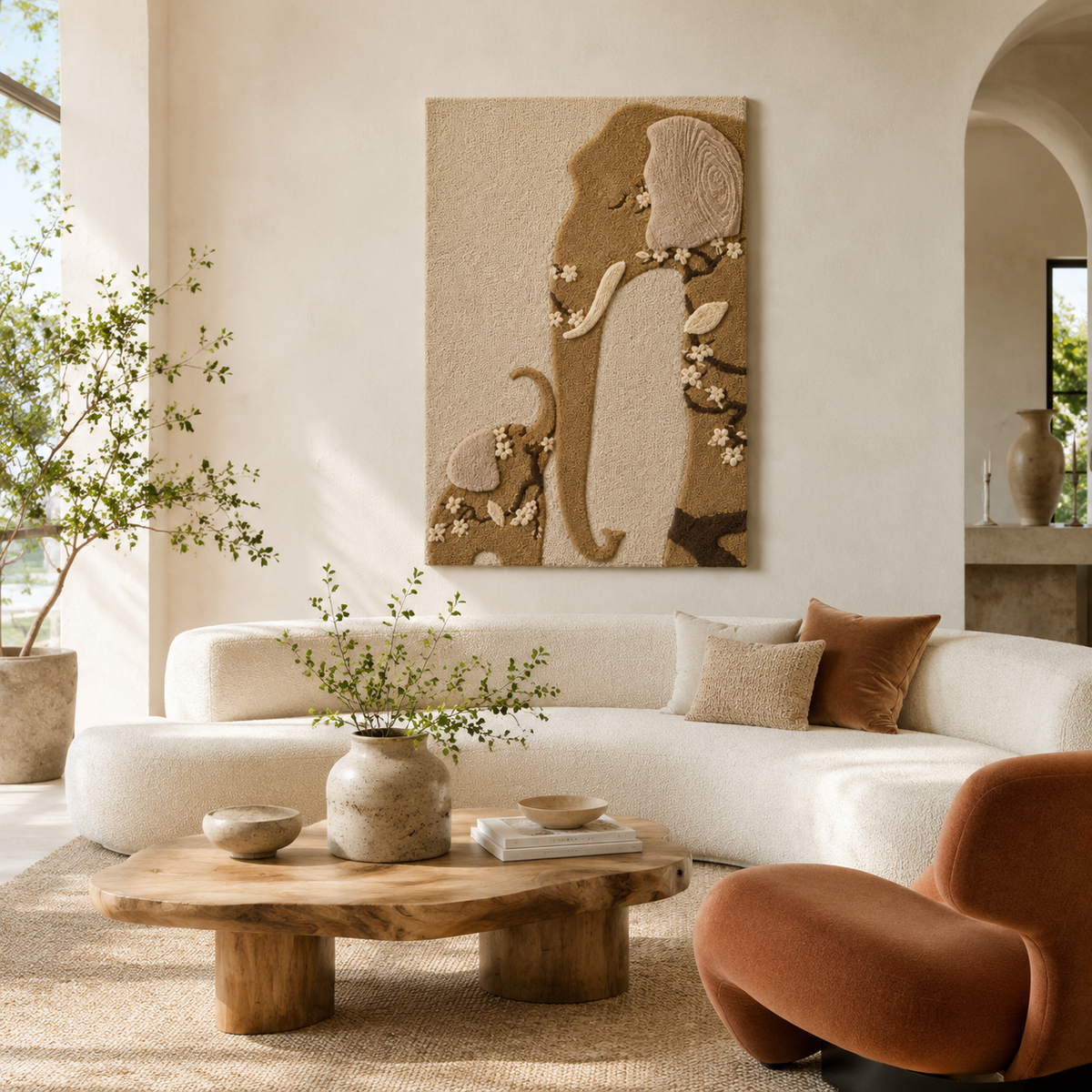 Hewn Earth Pastoral Birds wall art featuring colorful birds perched on branches with lush greenery, decorative interior decor.