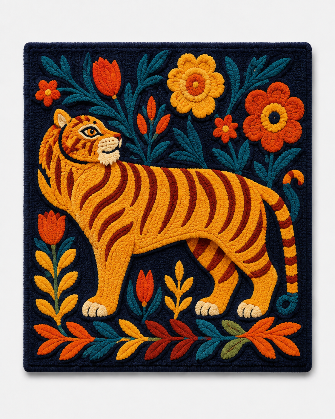 Wild Animal Valley wall art by Hewn Earth featuring vibrant wildlife scene for room decor.