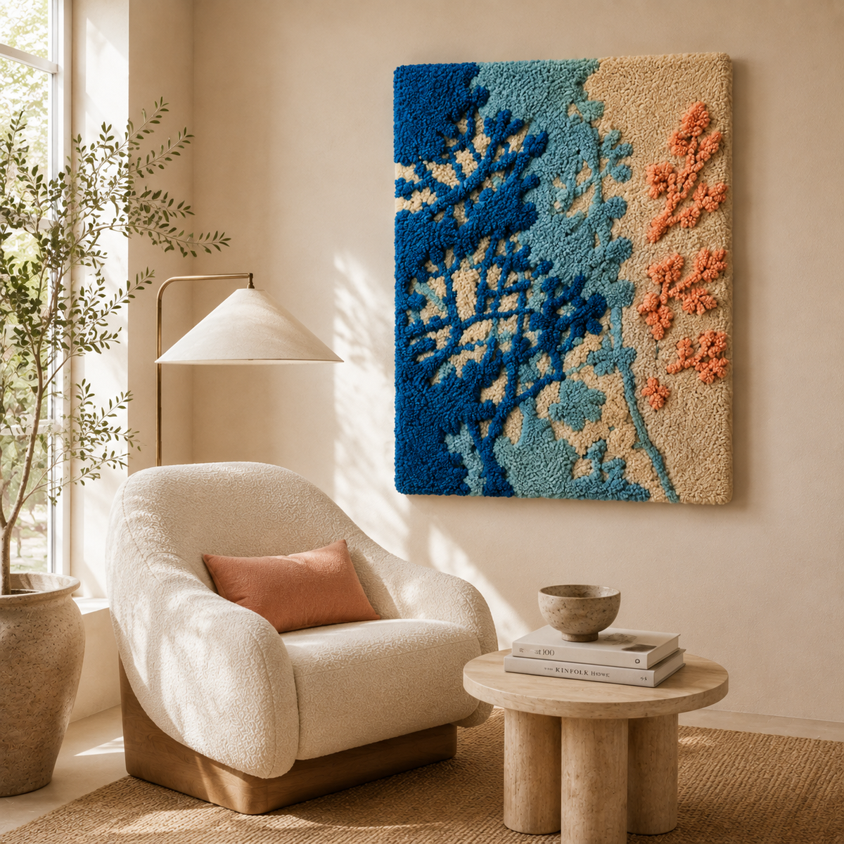 Lilac Animal Valley Hewn Earth wall art featuring a serene lilac-toned animal landscape scene on canvas.