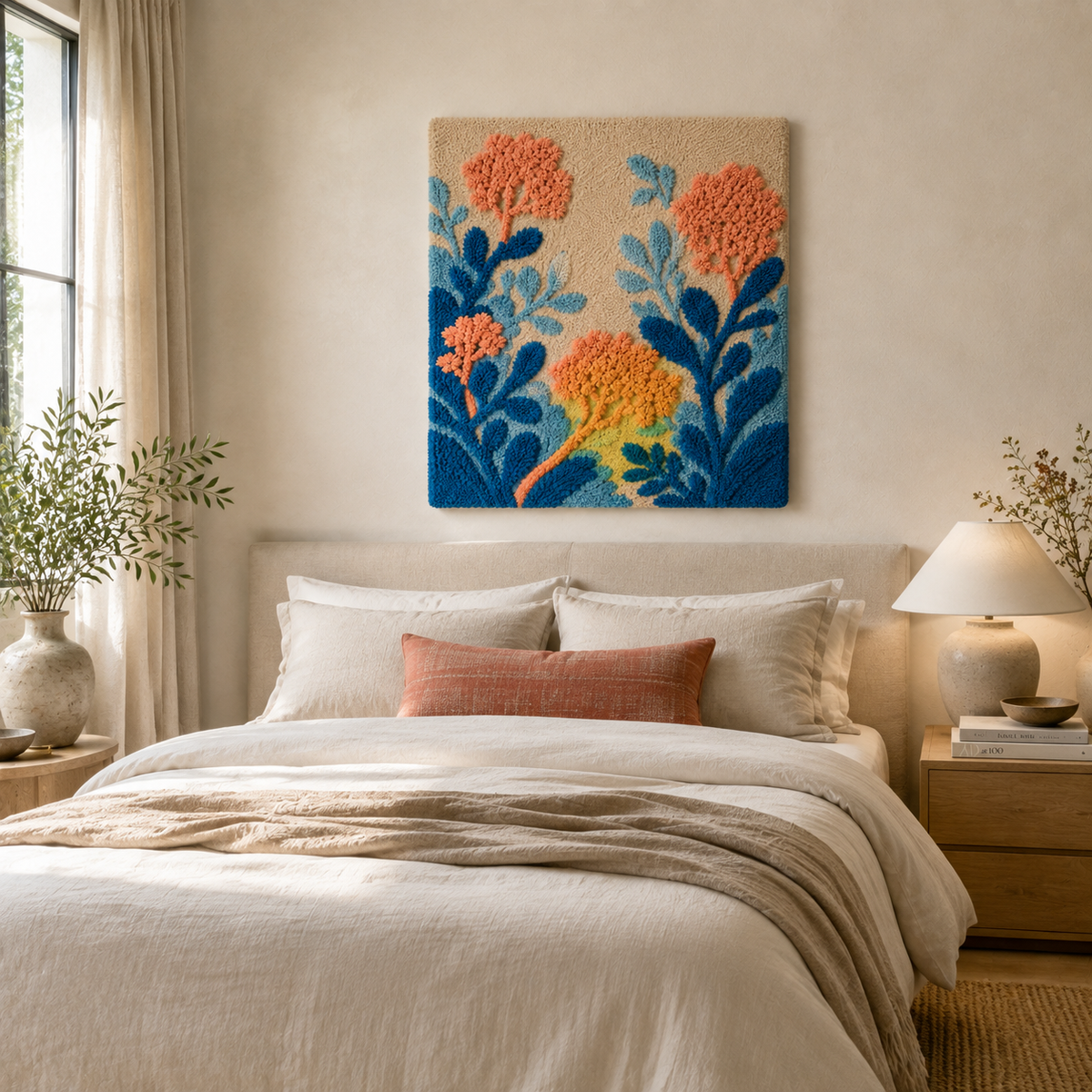 Hewn Earth Horse and Fern wall art print featuring a detailed illustration of a horse surrounded by fern leaves.