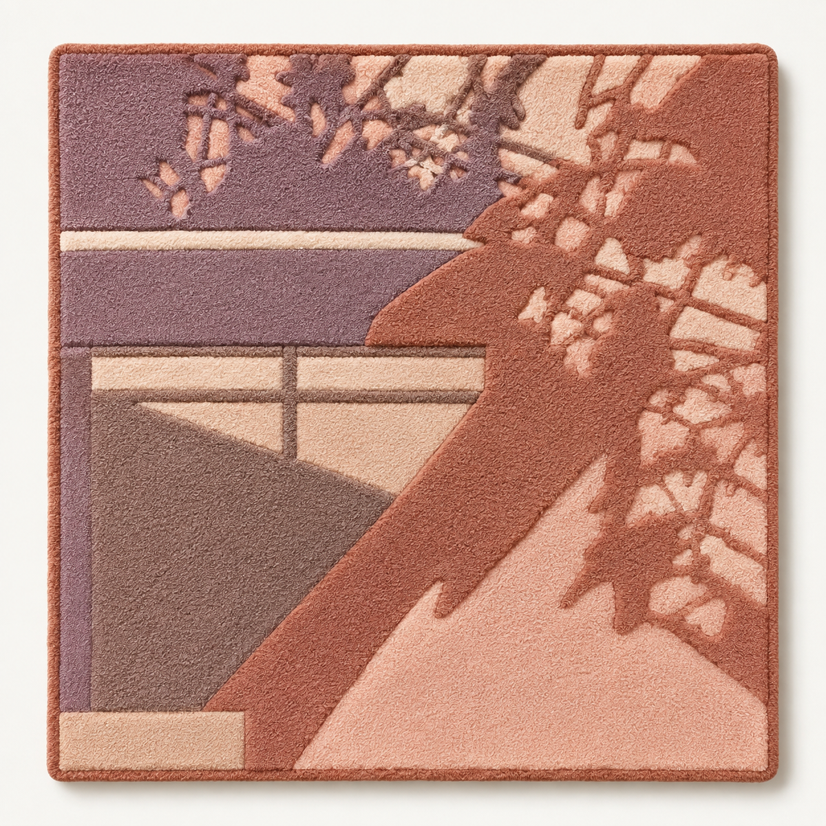 Hewn Earth flower vessel wall art showing a decorative ceramic vessel with floral design on a neutral background.