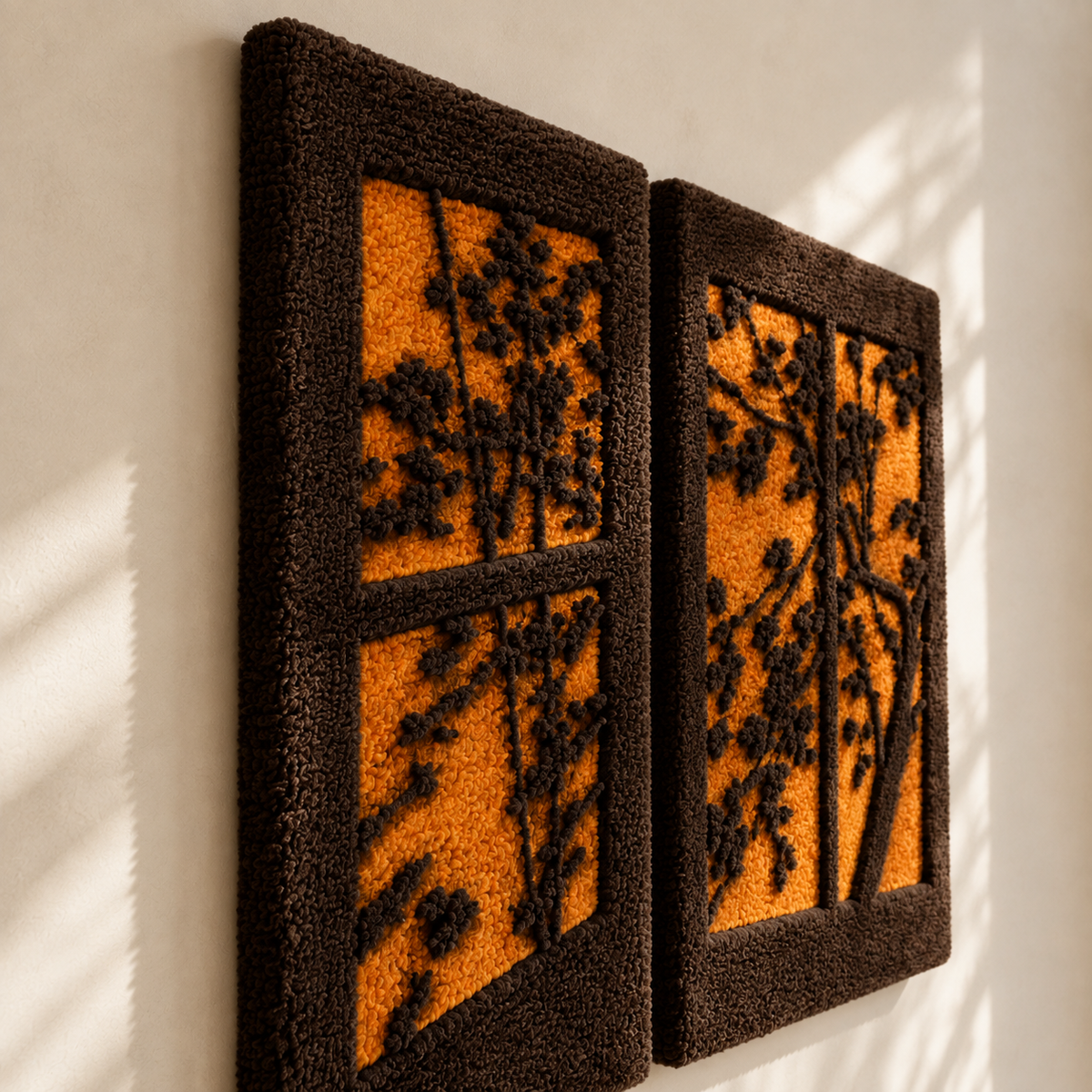 Hewn Earth coral branch wall art featuring natural coral branches in a decorative arrangement on a neutral background.