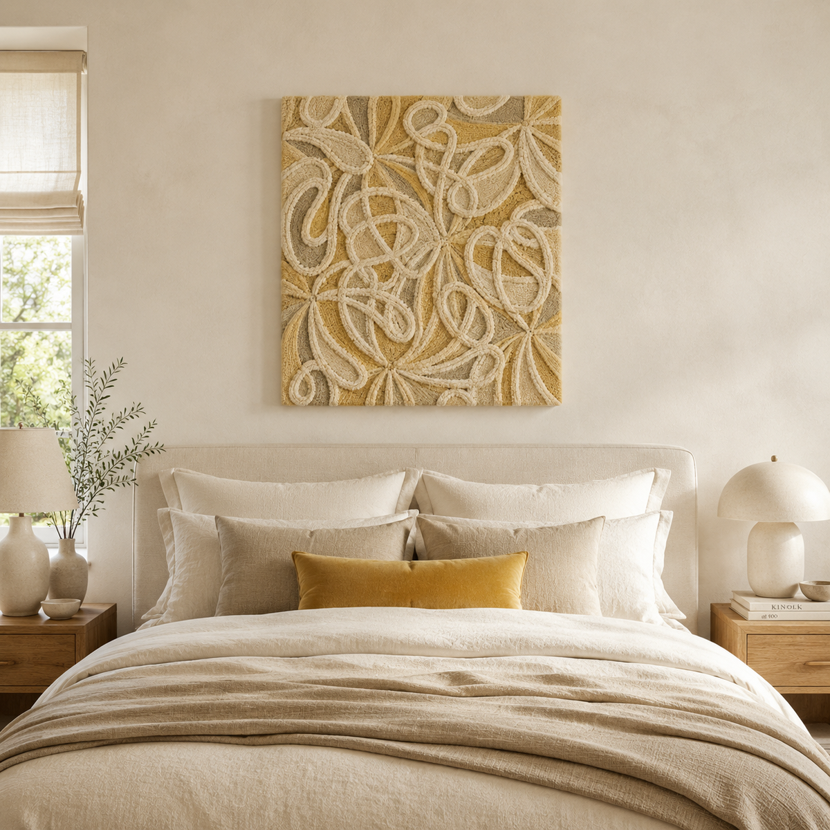 Close-up of Hewn Earth mauve wall art window with textured, artistic design for wall decor.