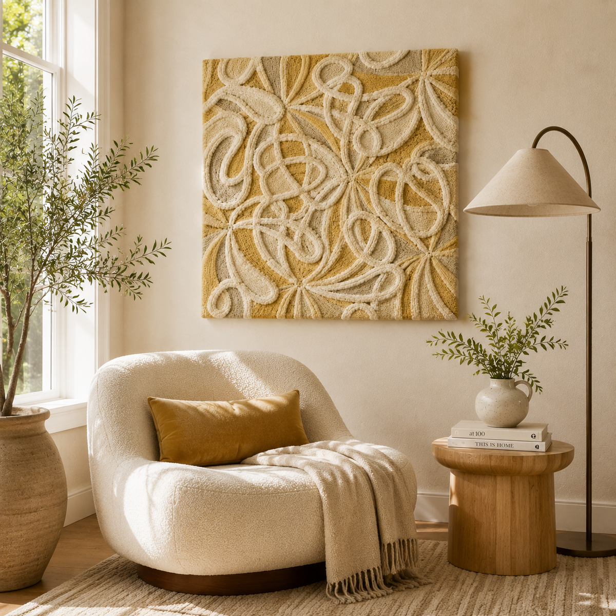 Mauve wall art by Hewn Earth featuring abstract design, suitable for enhancing home interior decor.