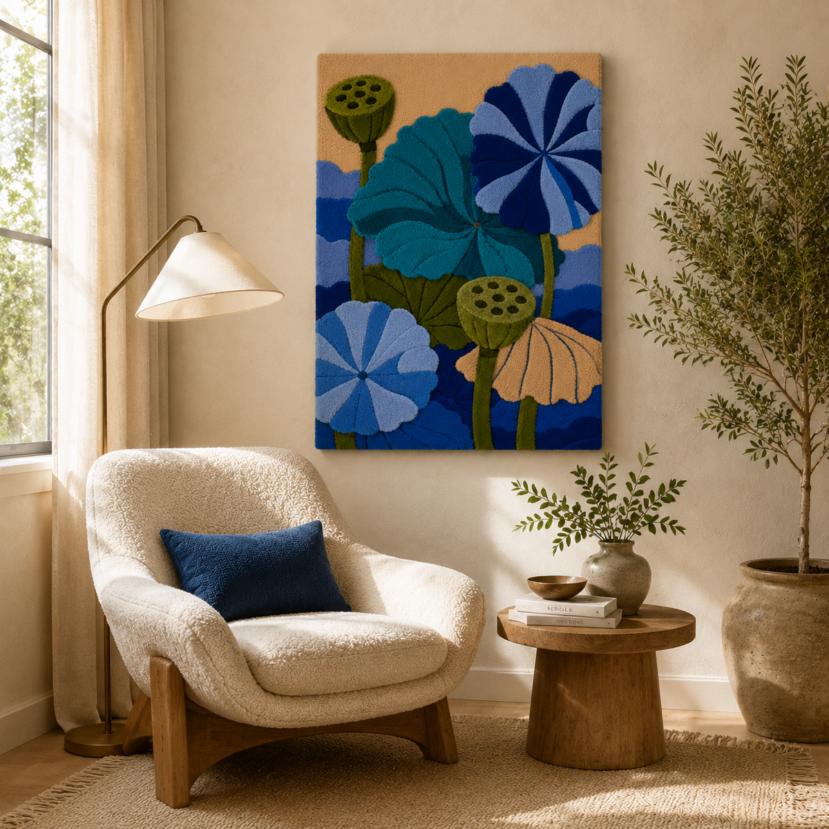 Sage green Hewn Earth wall art with intricate filigree design, showcasing detailed patterns on a light background.