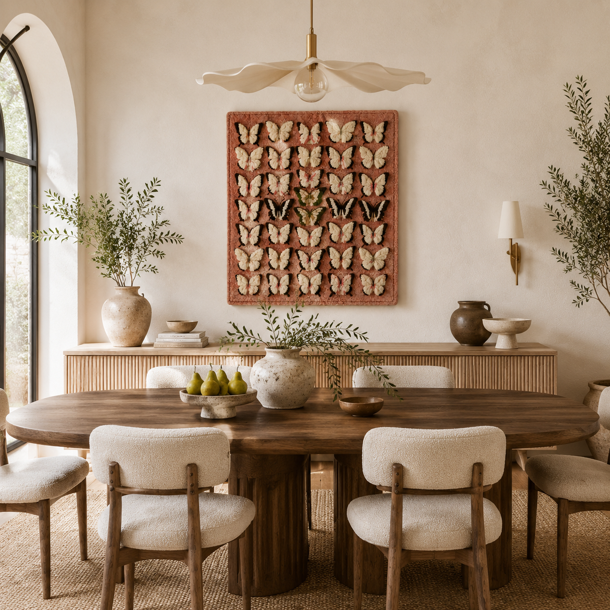 Hewn Earth Tea Time wall art featuring a serene tea scene, perfect for kitchen or living room decor, in a calming aesthetic style.