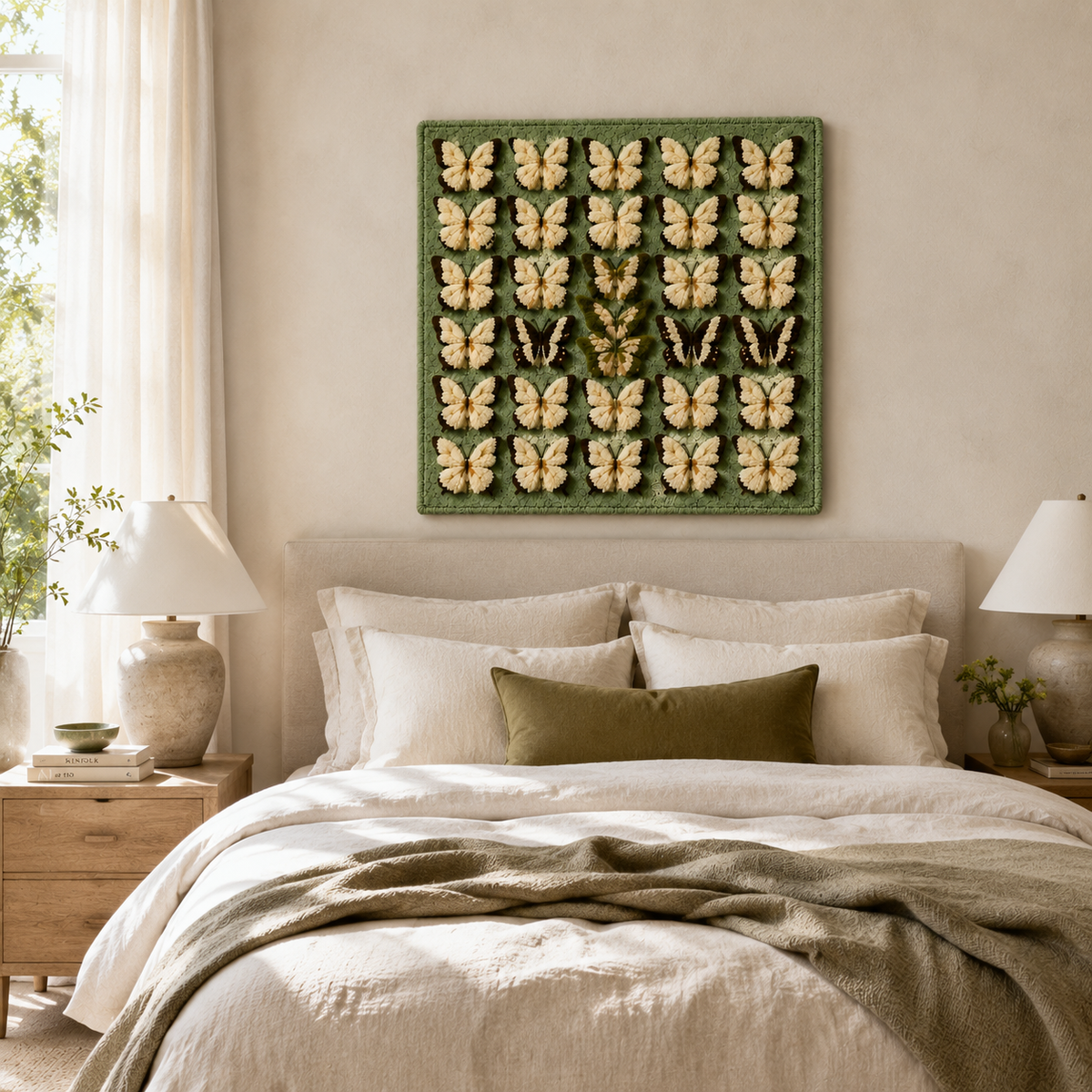 Hewn Earth Sun Palm wall art featuring a vibrant sun and palm silhouette, suitable for stylish home or office decor.