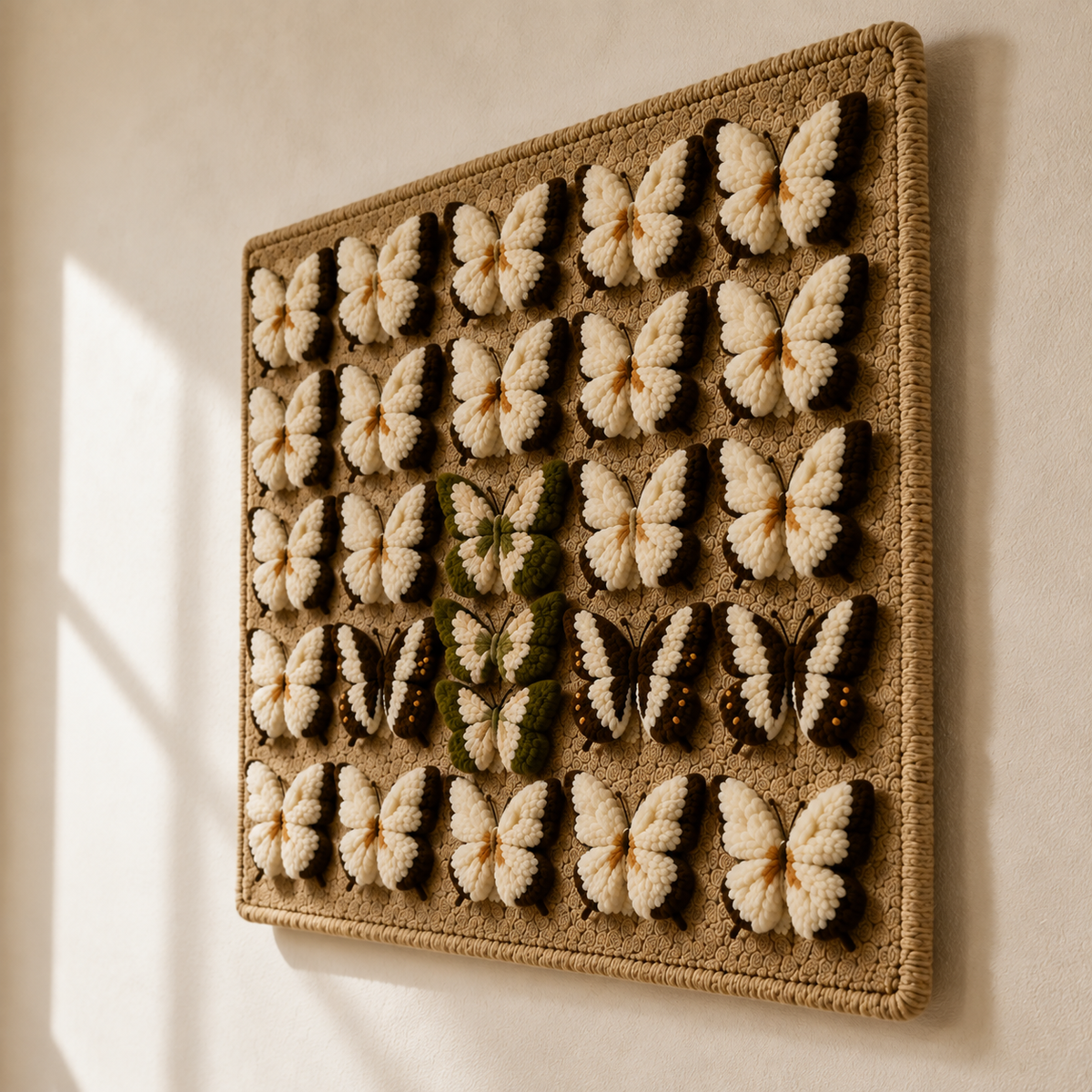 Hewn Earth Lotus Screen wall art featuring a detailed, vibrant lotus flower design on a decorative wall panel.