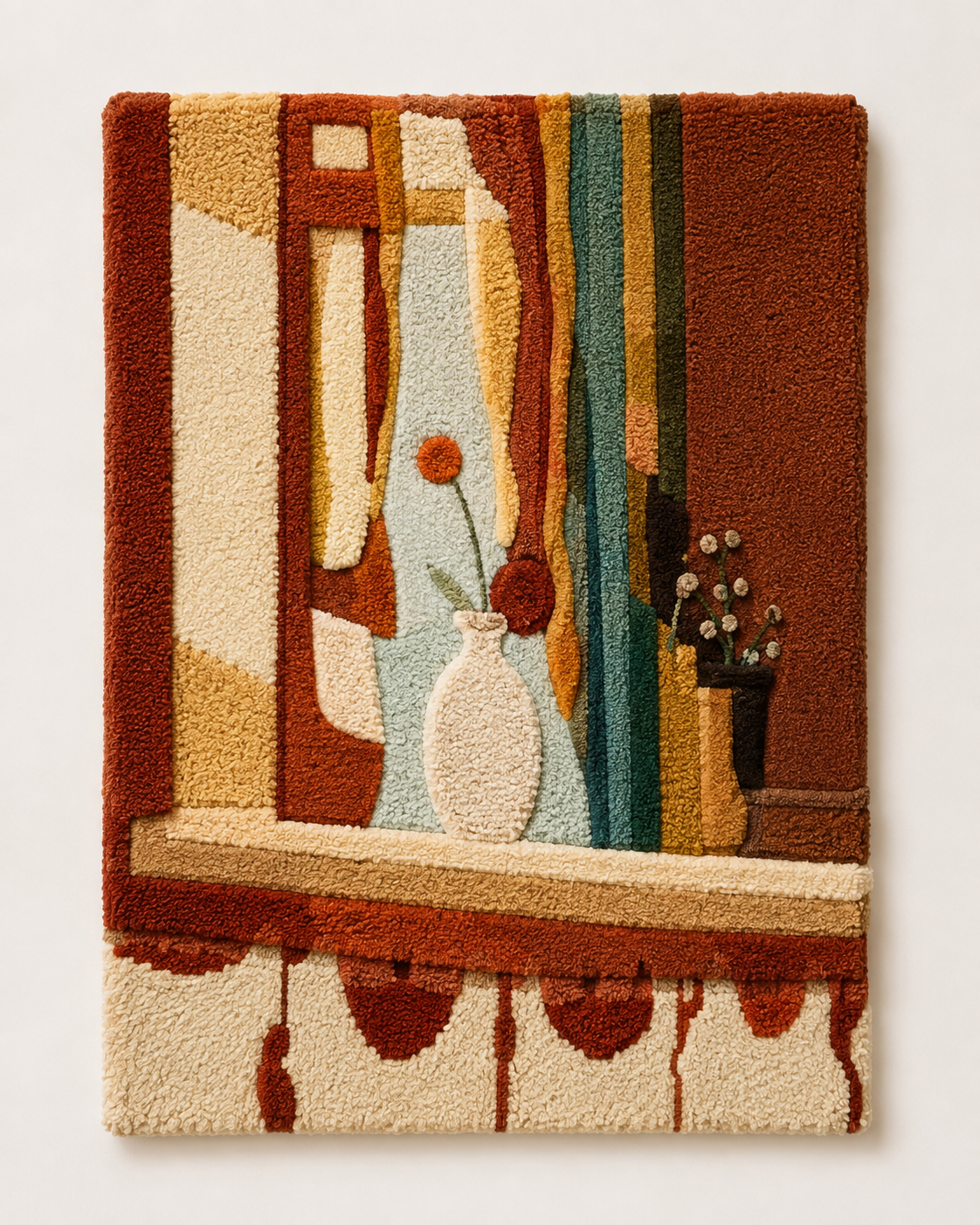 Hewn Earth ornamental still life wall art featuring a natural, artistic arrangement in a modern frame.