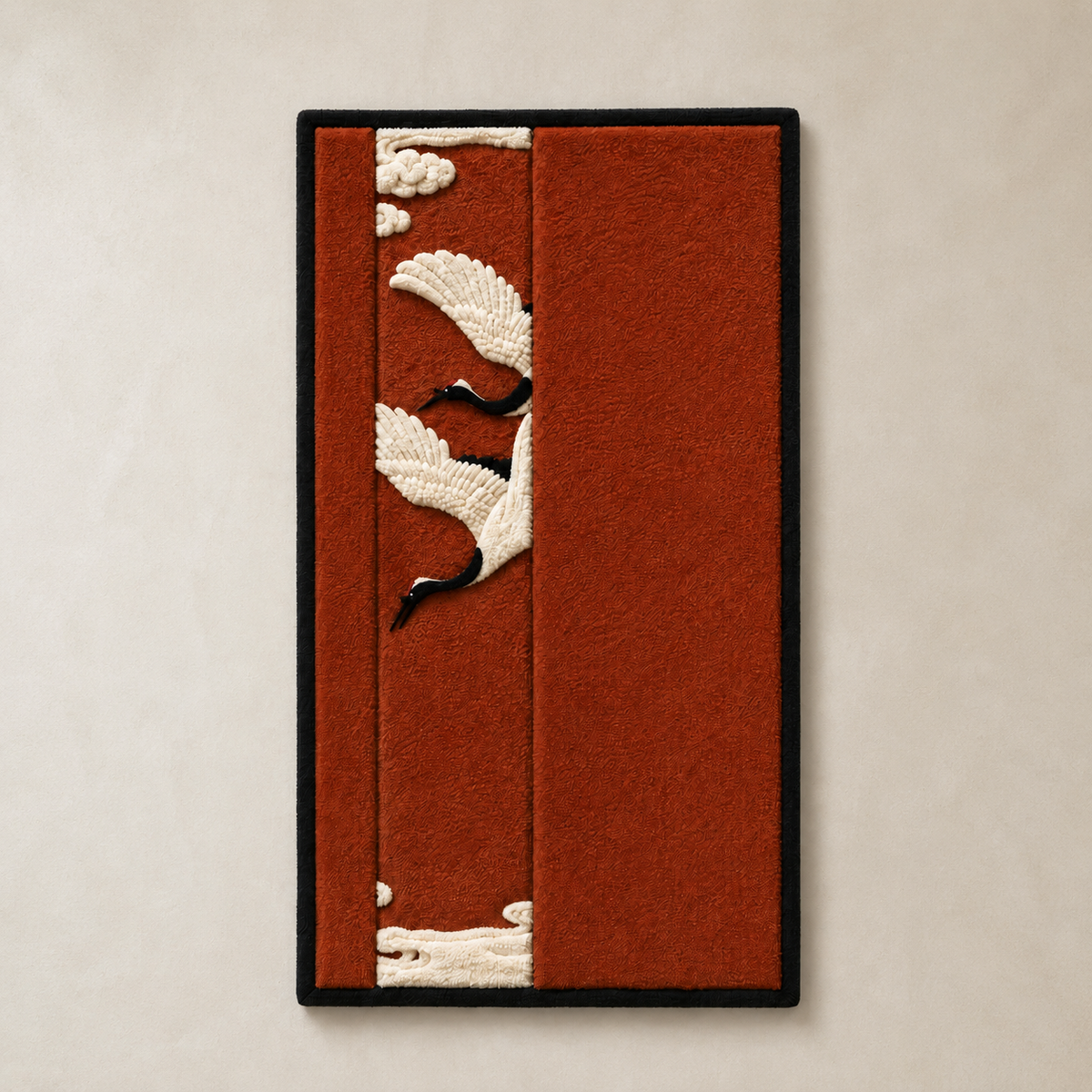 Hewn Earth Balloon Evening wall art featuring colorful balloon designs on a textured background for home decor.