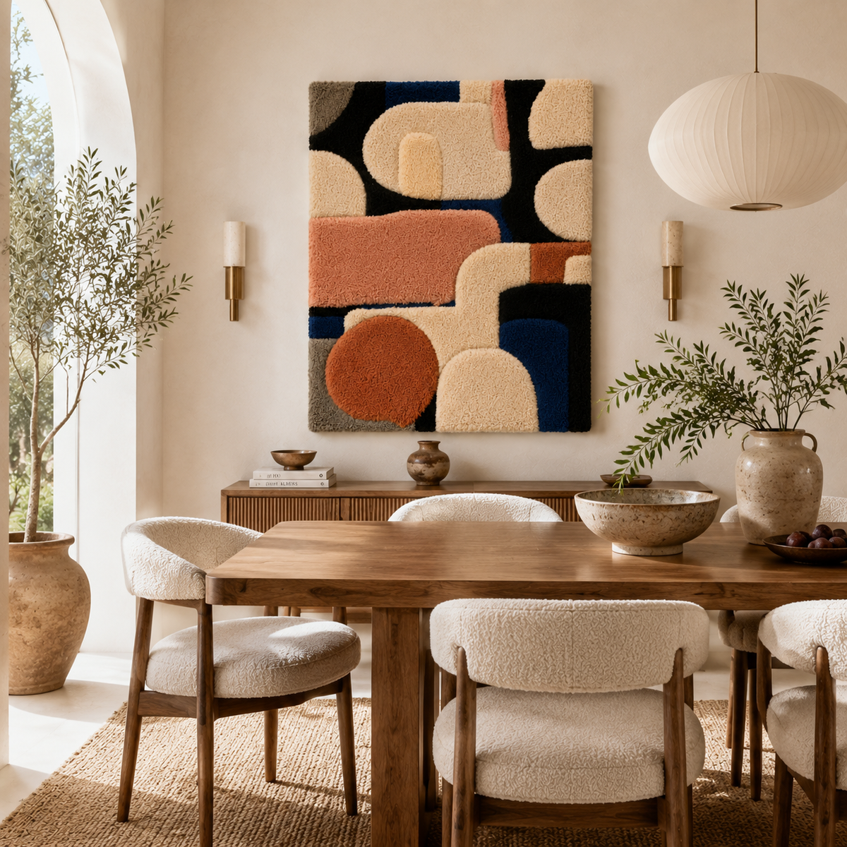 Hewn Earth Autumn Stems wall art featuring natural-toned dried autumn foliage for rustic home decor.