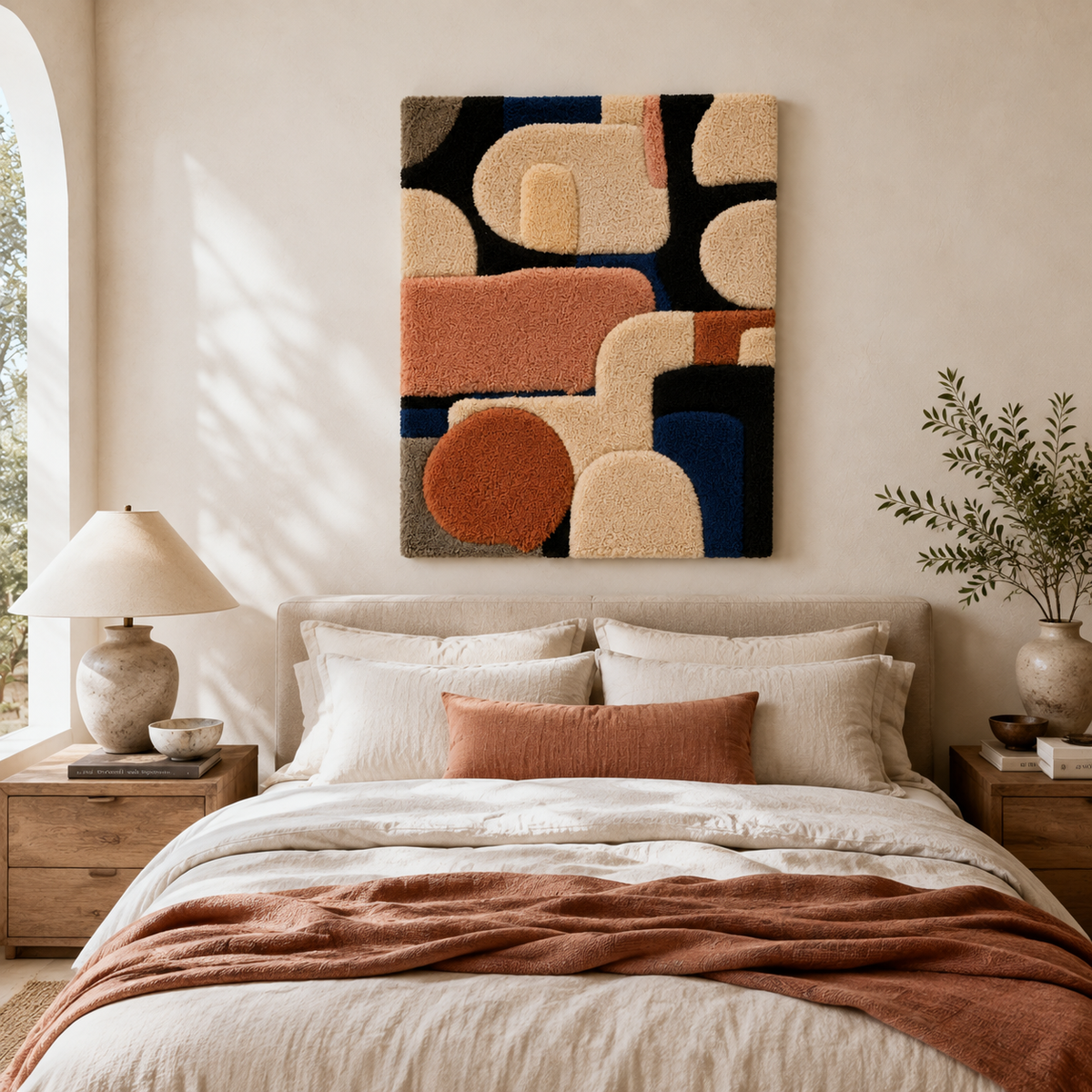 Hewn Earth autumn stems wall art featuring warm-toned dried botanical arrangements on a neutral background.