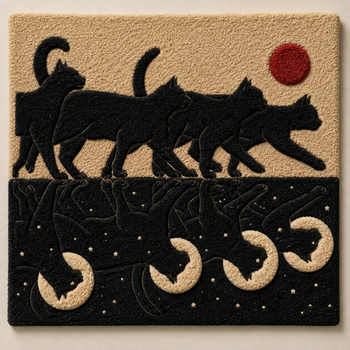 Hewn Earth Soft Architecture wall art featuring natural textures and earthy tones displayed on a modern interior wall.
