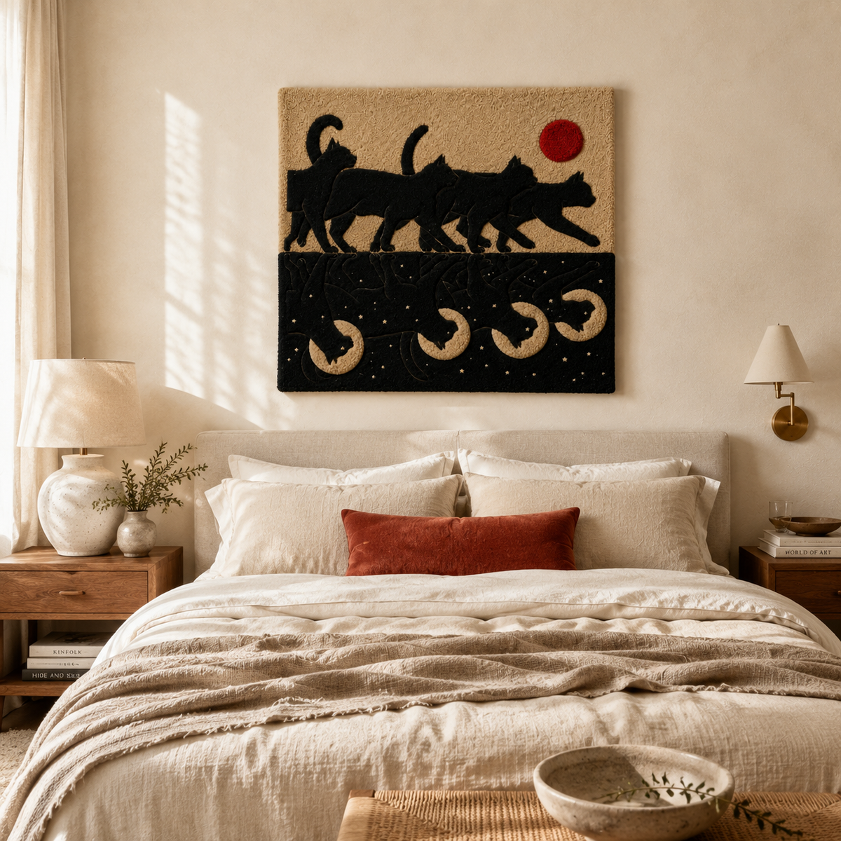 Close-up of Hewn Earth Soft Architecture wall art featuring textured, layered design with earthy tones and intricate details.