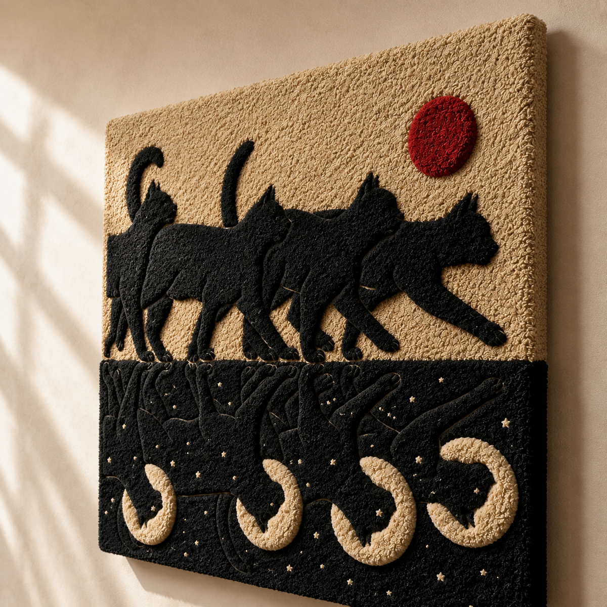 Hewn Earth Soft Architecture wall art featuring abstract, textured design in neutral tones on a white background.