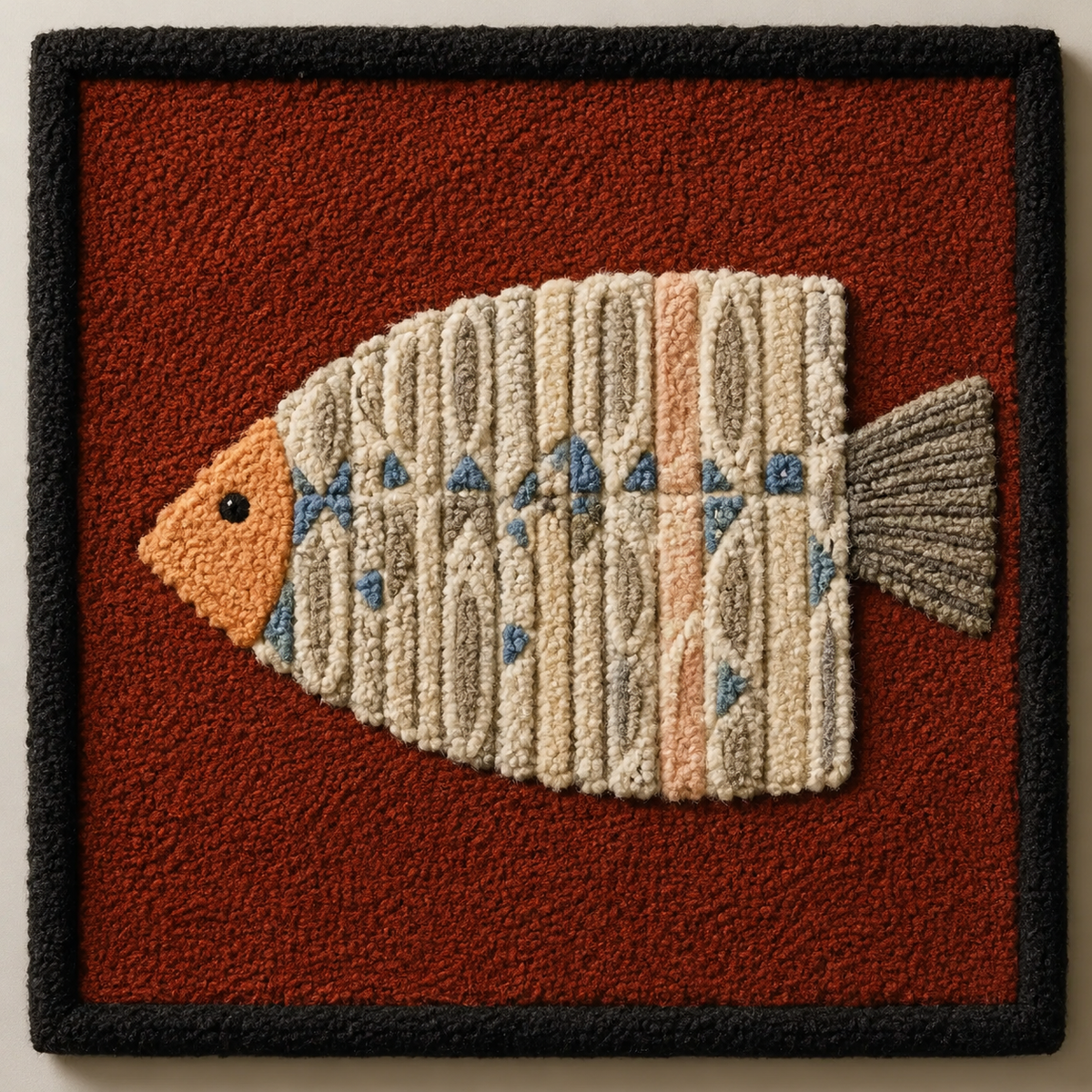 Hewn Earth terracotta village wall art featuring a detailed miniature landscape scene, perfect for rustic home decor.