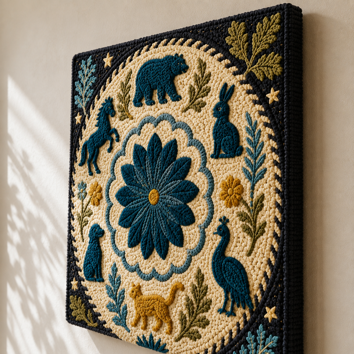 Leopard wall art featuring a leopard wearing sunglasses, designed by Hewn Earth, displayed as a detailed wall decor image