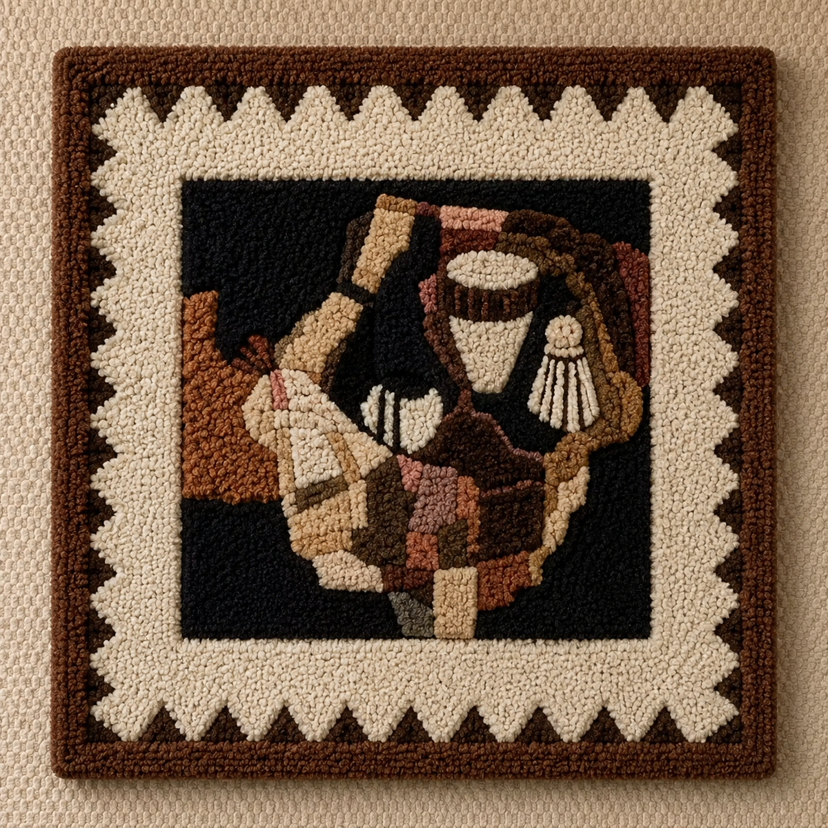 Hewn Earth Wall Art Hat Parade decorative wall decor featuring colorful hats on a neutral background.