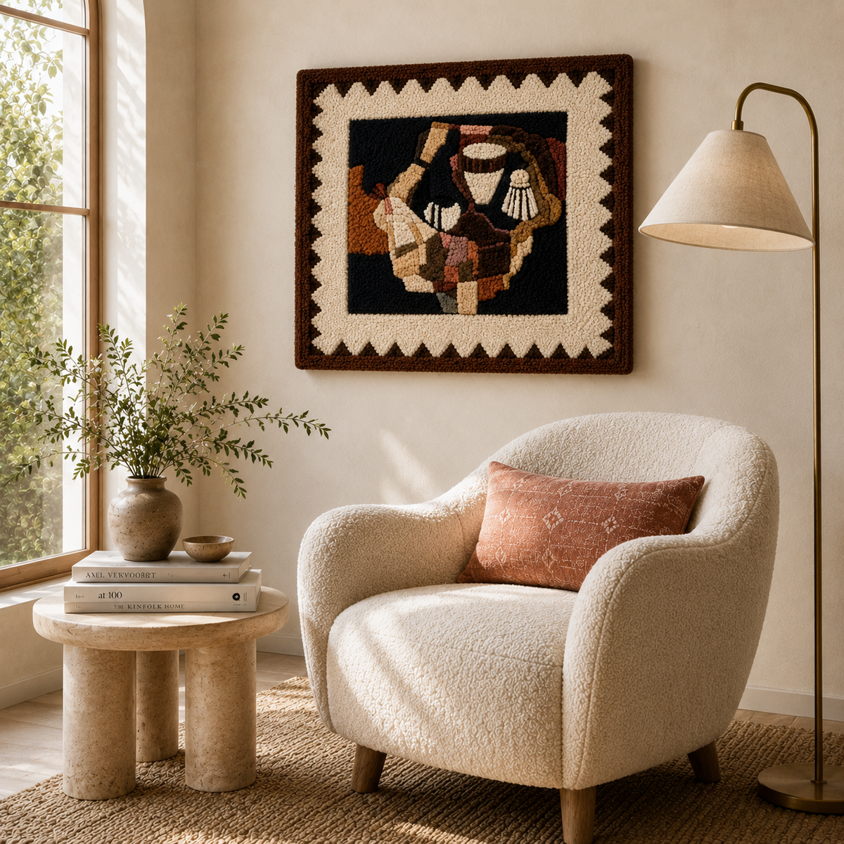 Hewn Earth Wall Art Hat Parade print featuring a colorful, detailed illustration of various hats, ideal for home decor.