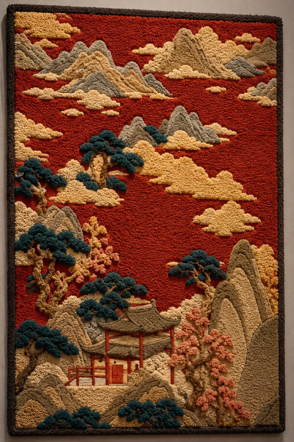 Hewn Earth Basket Weave wall art featuring a textured woven design on a neutral background.