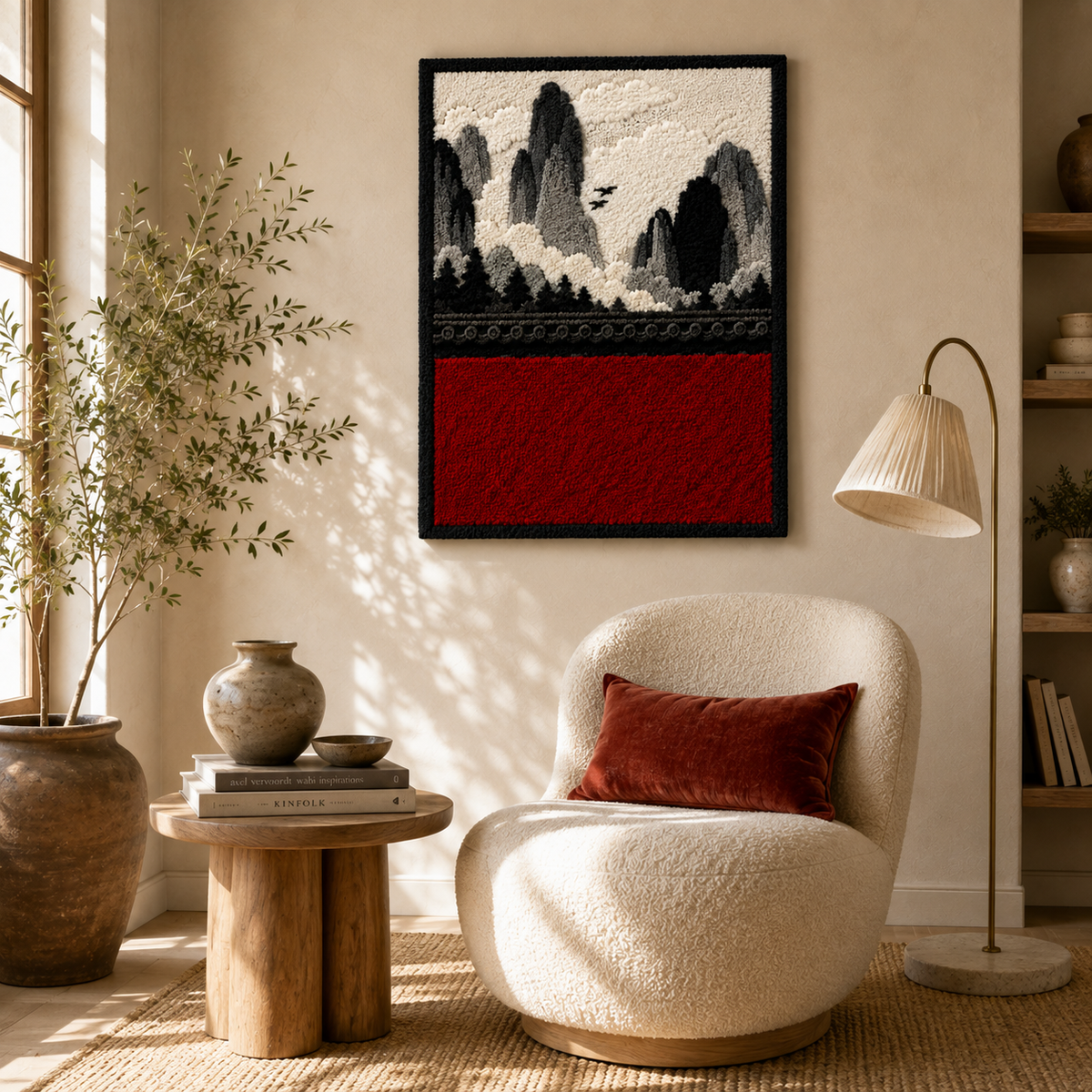 Hewn Earth horse study wall art featuring detailed sketch of a horse's head on a neutral background.