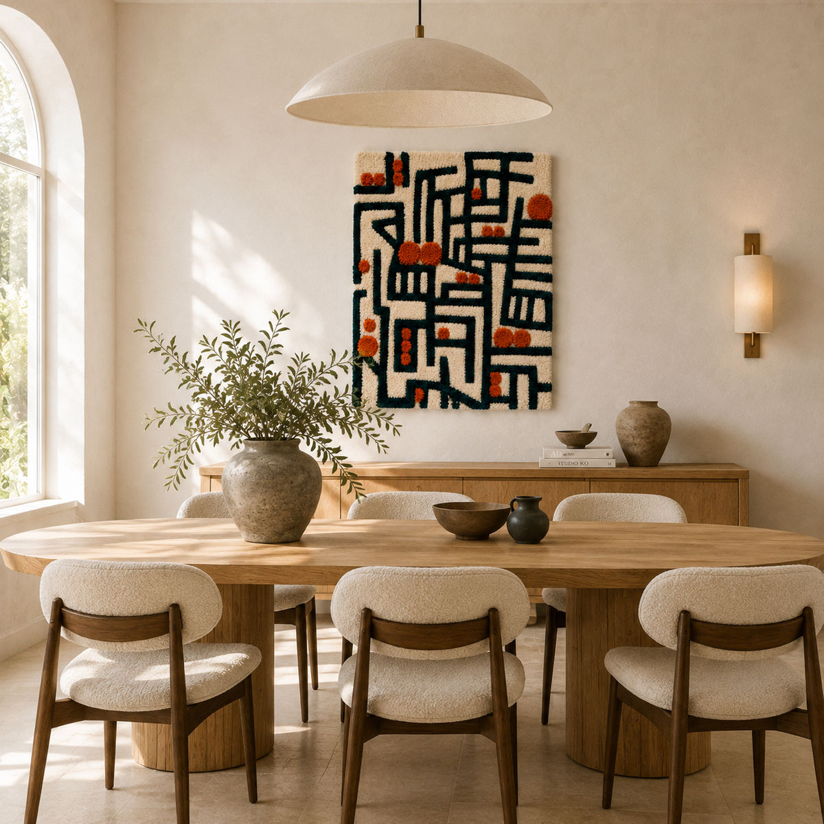 Detailed view of Hewn Earth Tropical Parrots wall art featuring vibrant colorful parrots on a lush tropical background.