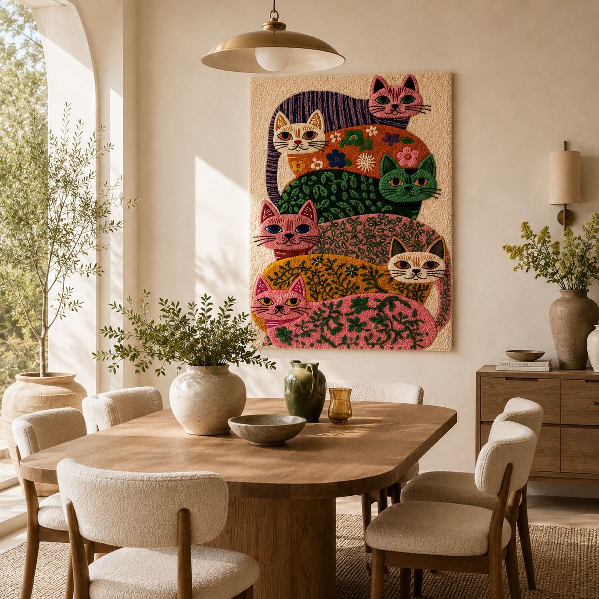 Hewn Earth wall art featuring a detailed illustration of running horses, perfect for equine-themed home decor.